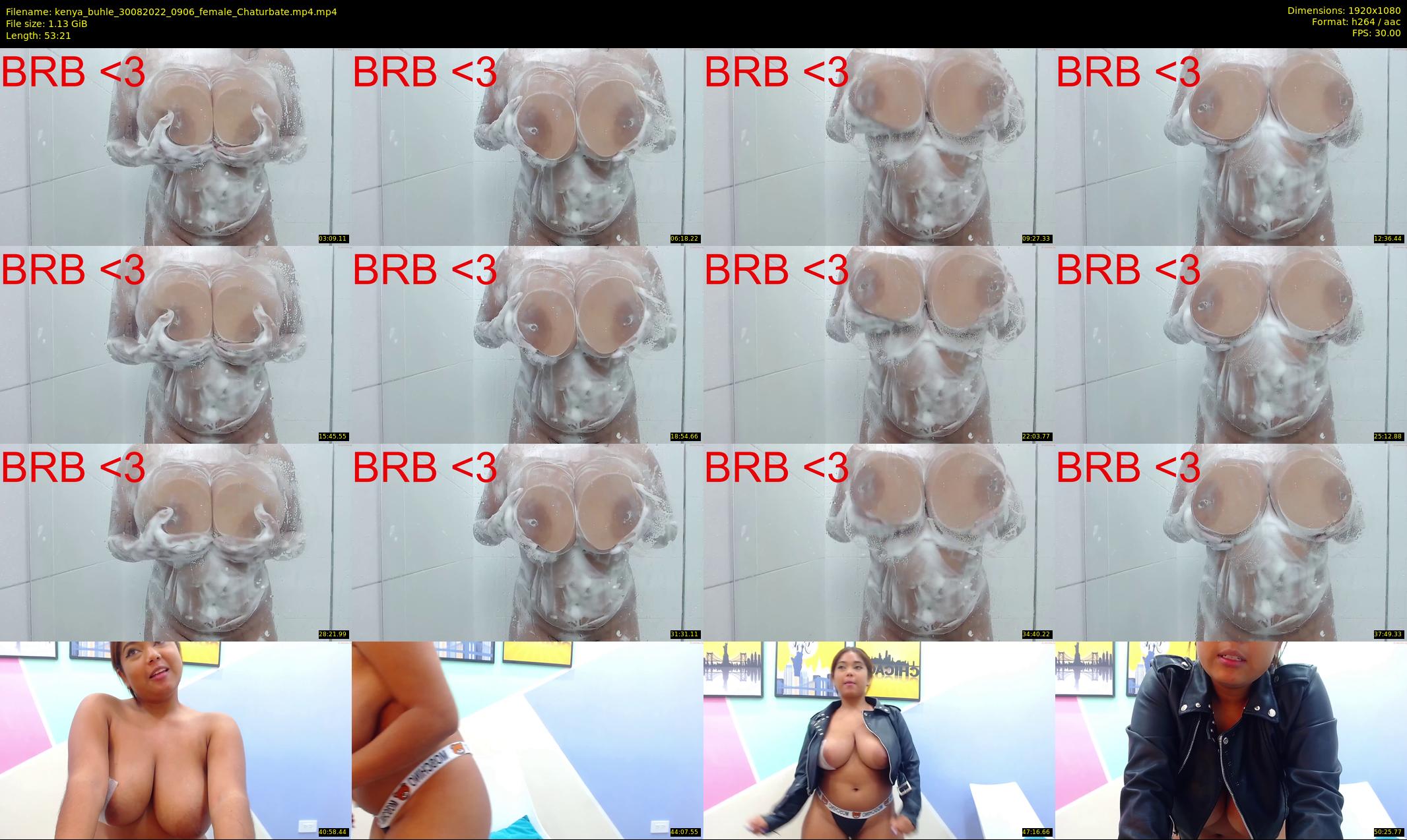 kenya_buhle — 54 minute Chaturbate female cam show recording, 1080p, Aug 30, 2022