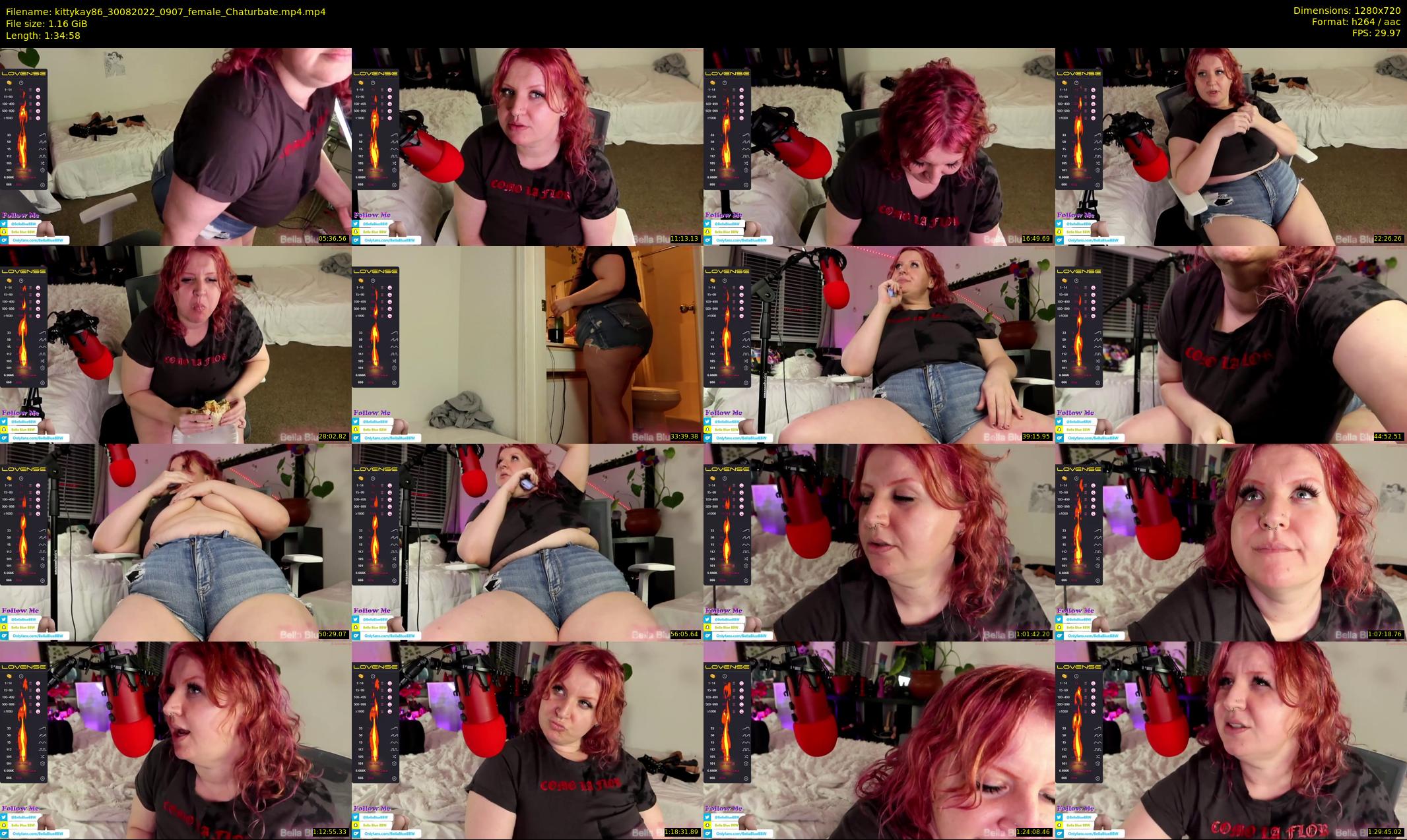 kittykay86 — 95 minute Chaturbate female cam show recording, 720p, Aug 30, 2022
