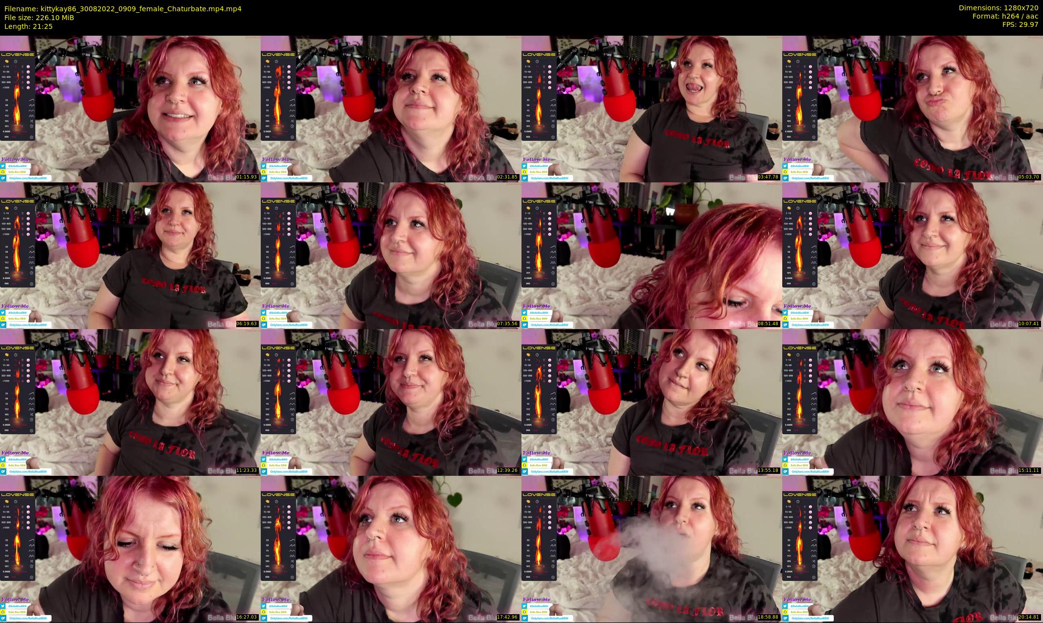 kittykay86 — 22 minute Chaturbate female cam show recording, 720p, Aug 30, 2022