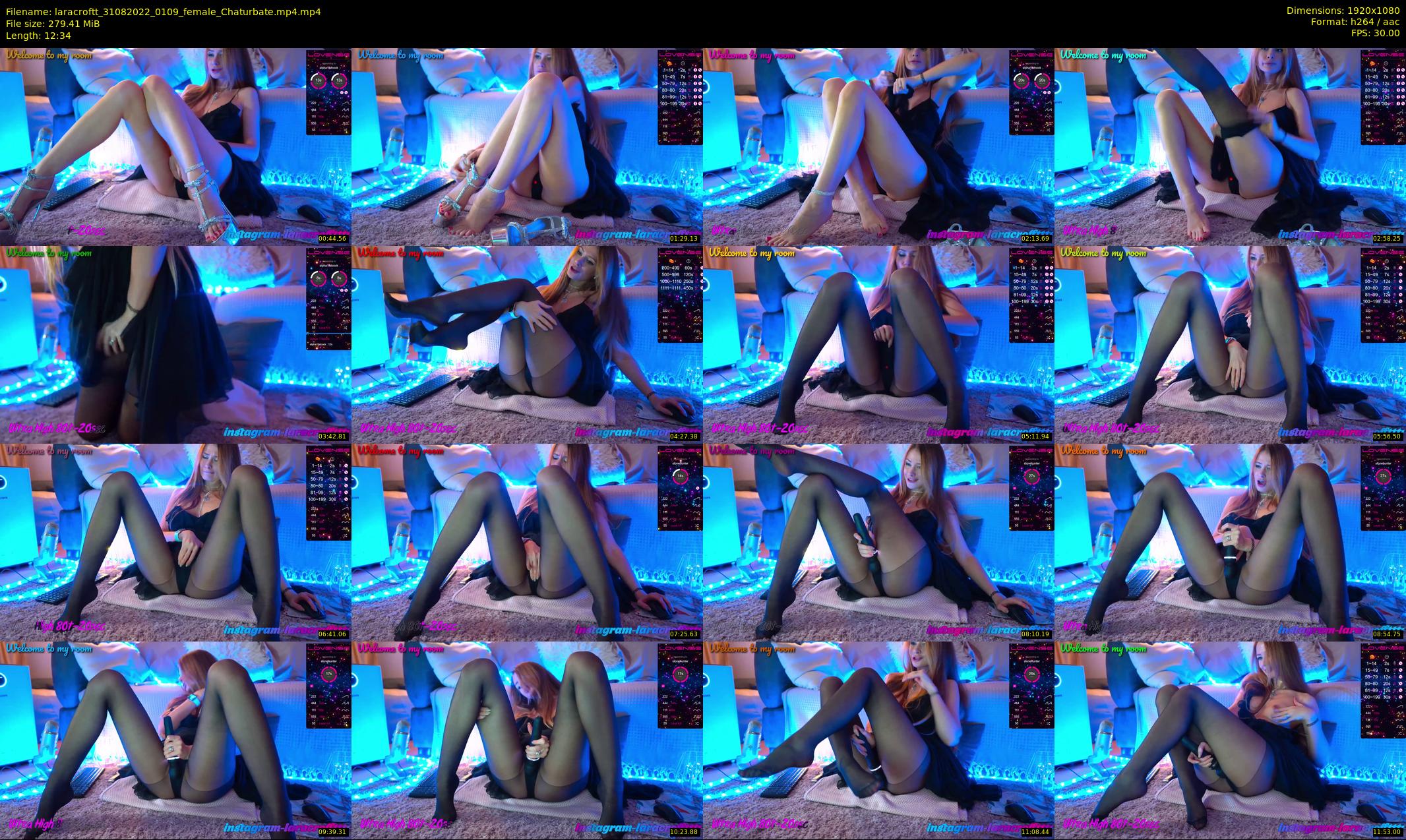 laracroftt — 13 minute Chaturbate female cam show recording, 1080p, Aug 31, 2022