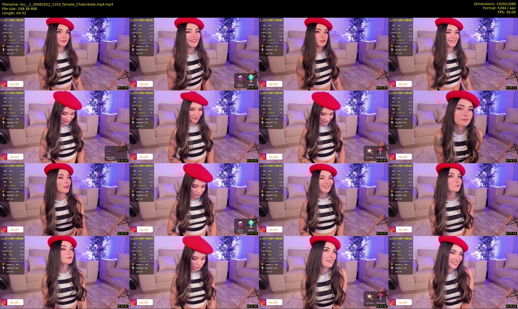 lau__1 — 5 minute Chaturbate female cam show recording, 1080p, Aug 30, 2022