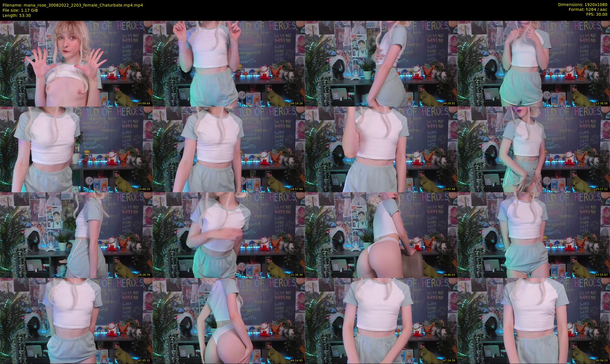 mana_rose — 54 minute Chaturbate female cam show recording, 1080p, Aug 30, 2022