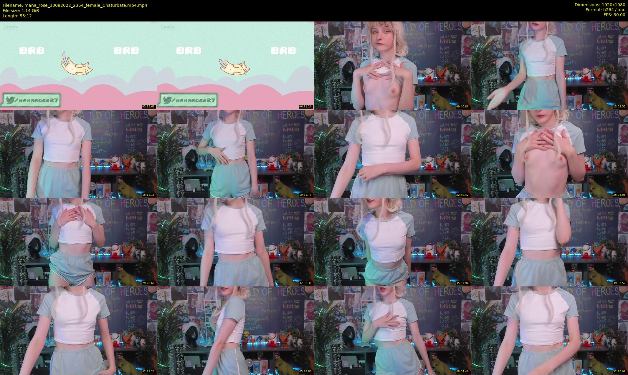 mana_rose — 56 minute Chaturbate female cam show recording, 1080p, Aug 30, 2022