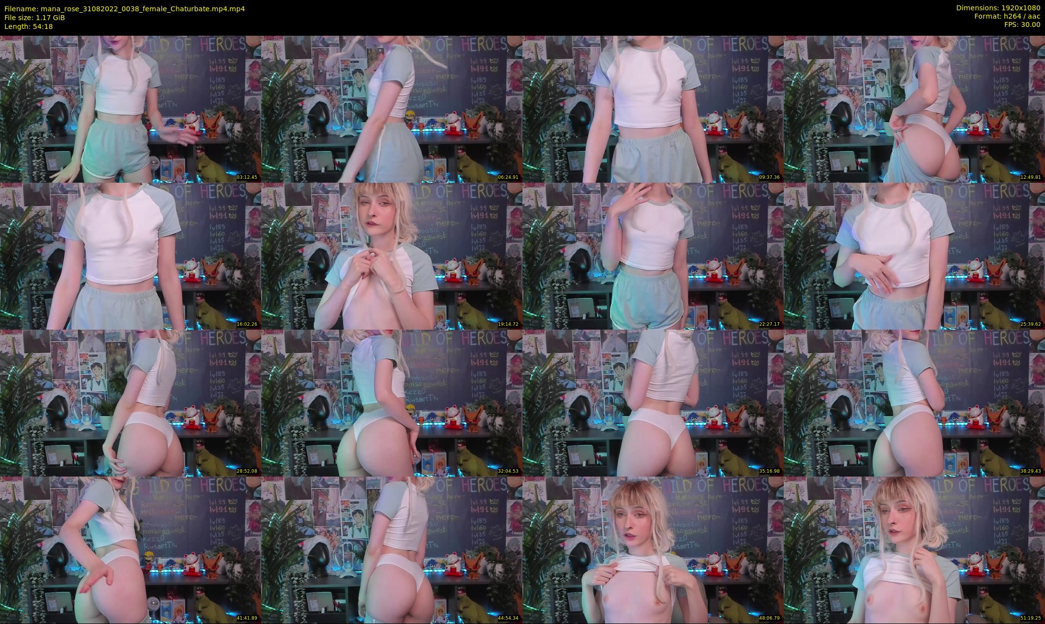mana_rose — 55 minute Chaturbate female cam show recording, 1080p, Aug 31, 2022