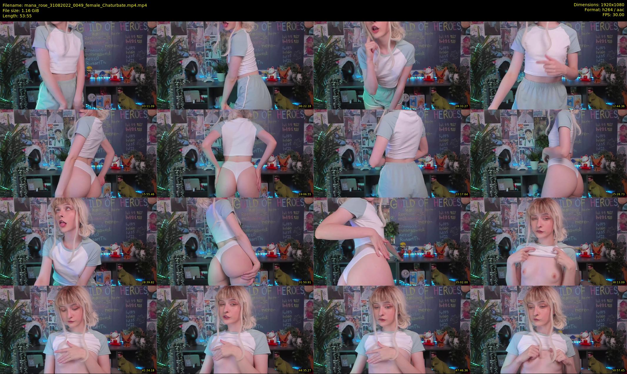 mana_rose — 54 minute Chaturbate female cam show recording, 1080p, Aug 31, 2022