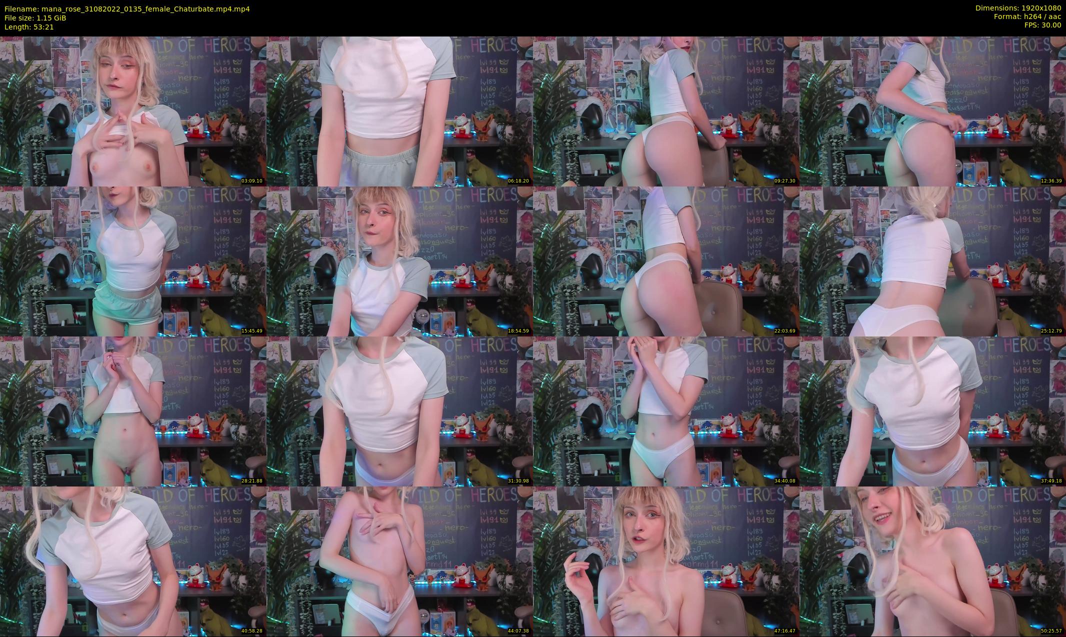 mana_rose — 54 minute Chaturbate female cam show recording, 1080p, Aug 31, 2022