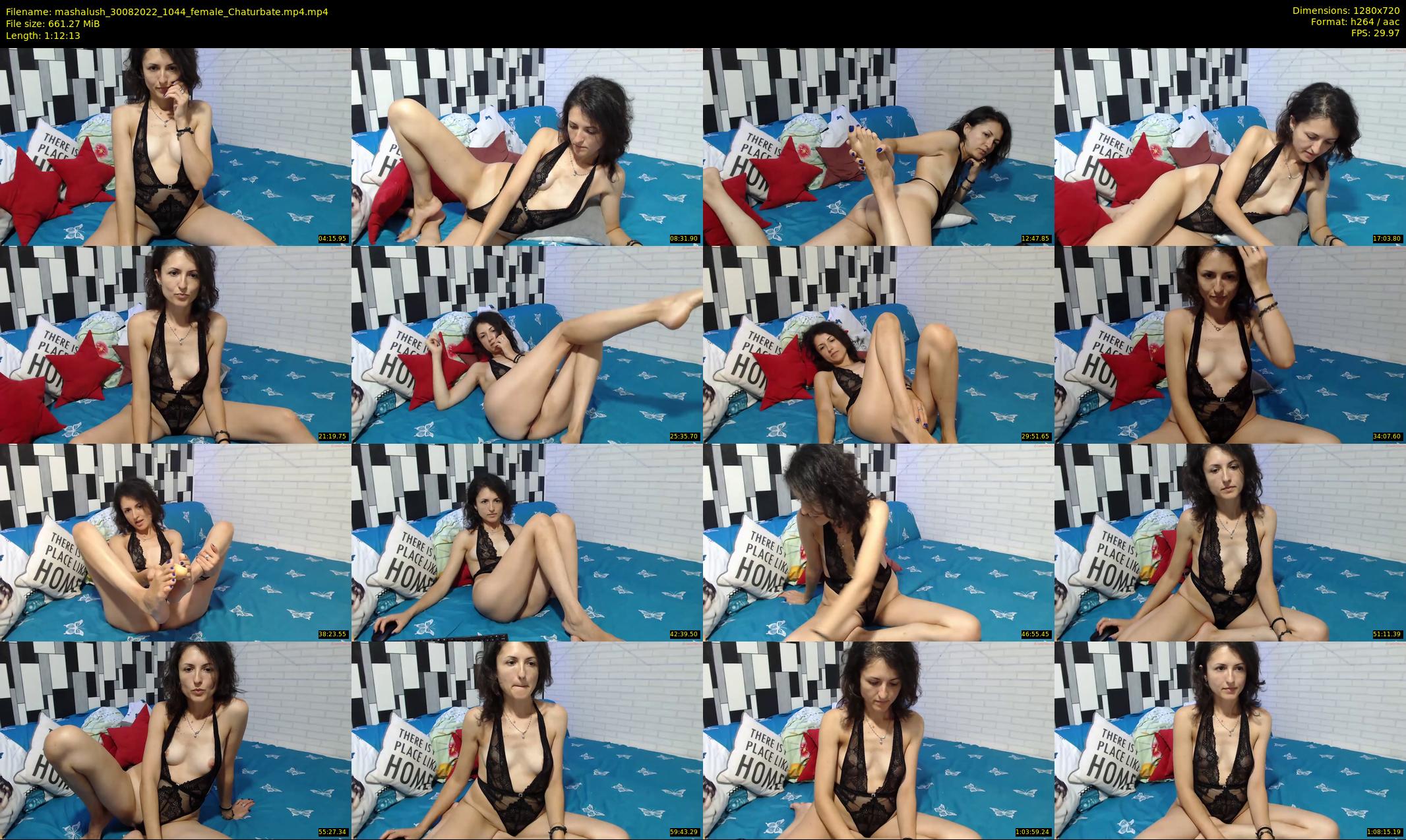 mashalush — 73 minute Chaturbate female cam show recording, 720p, Aug 30, 2022
