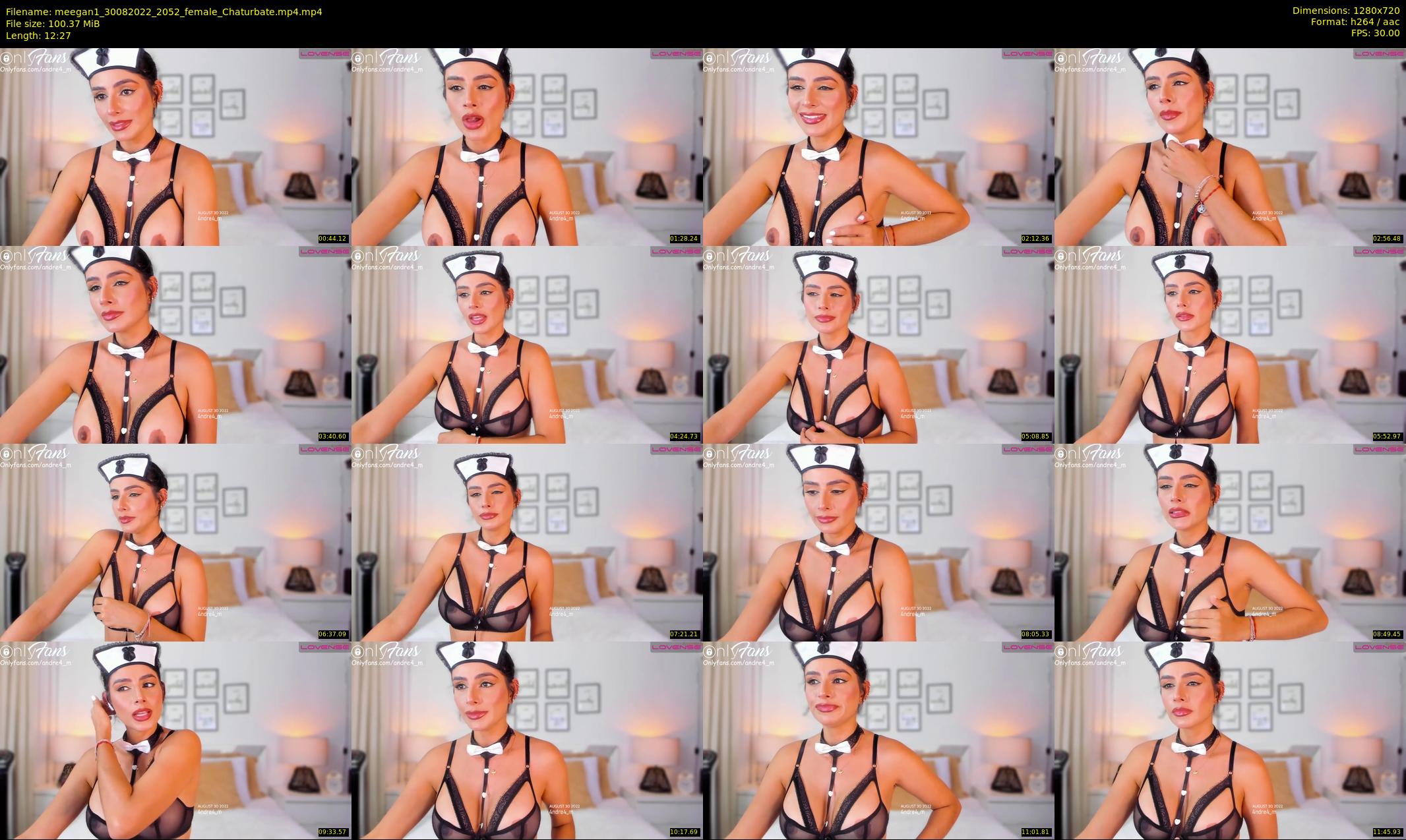 meegan1 — 13 minute Chaturbate female cam show recording, 720p, Aug 30, 2022