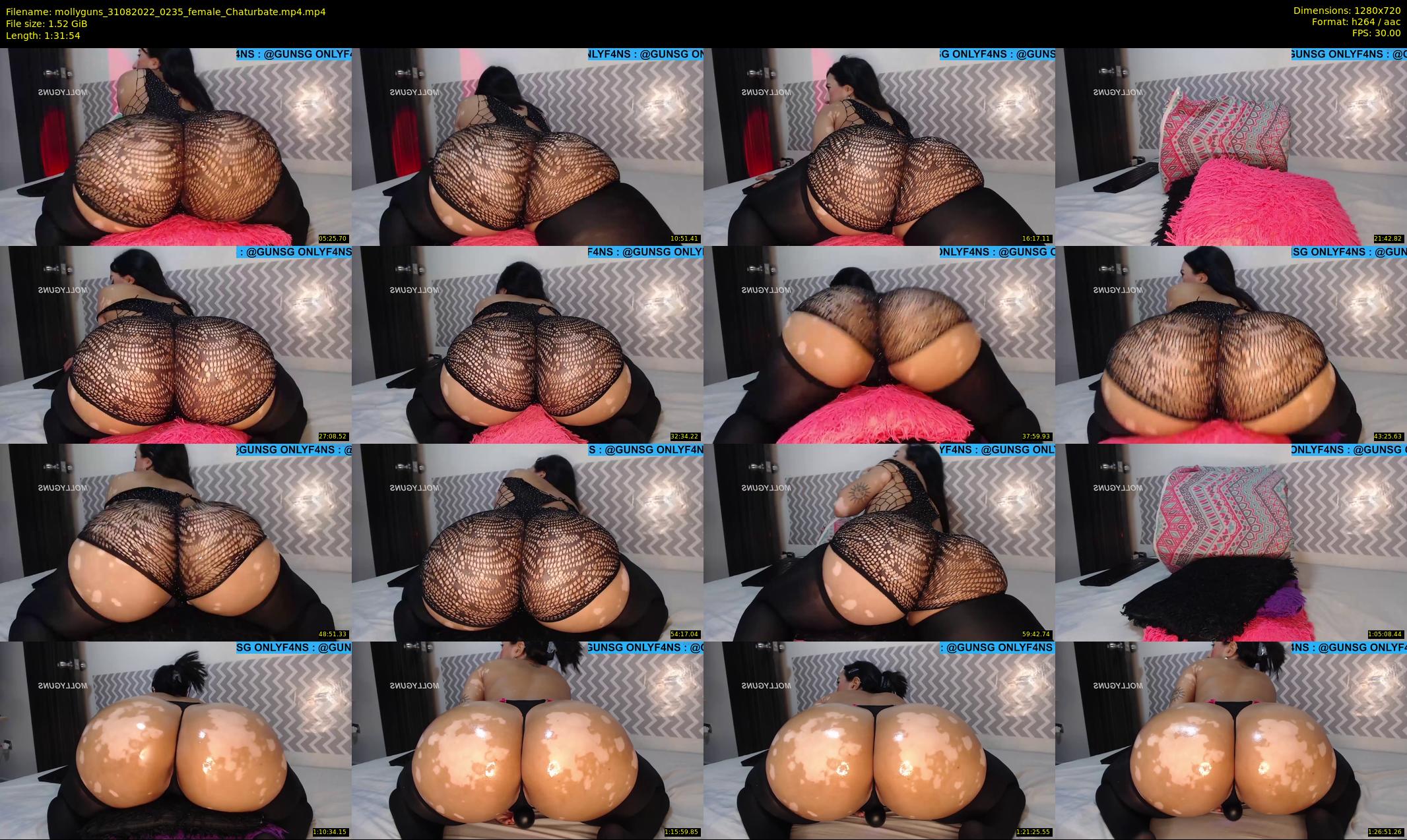 mollyguns — 92 minute Chaturbate female cam show recording, 720p, Aug 31, 2022