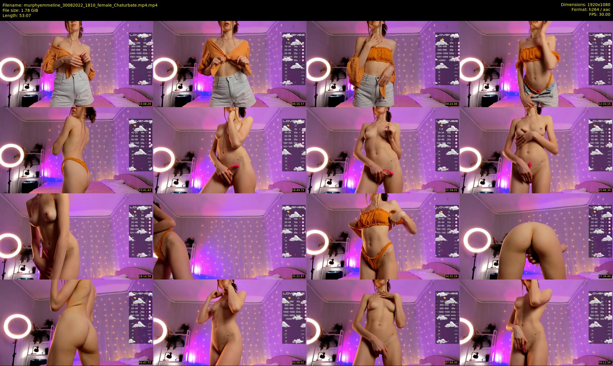 murphyemmeline — 54 minute Chaturbate female cam show recording, 1080p, Aug 30, 2022