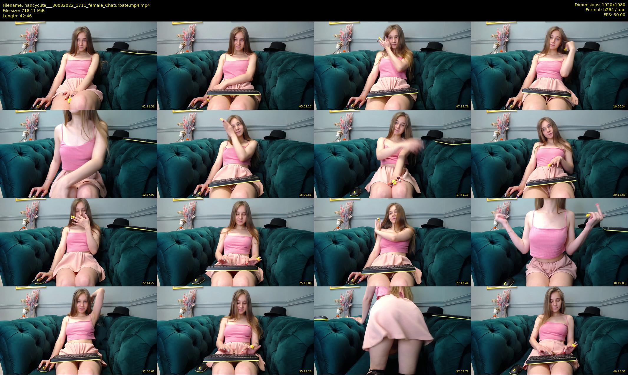 nancycute__ — 43 minute Chaturbate female cam show recording, 1080p, Aug 30, 2022