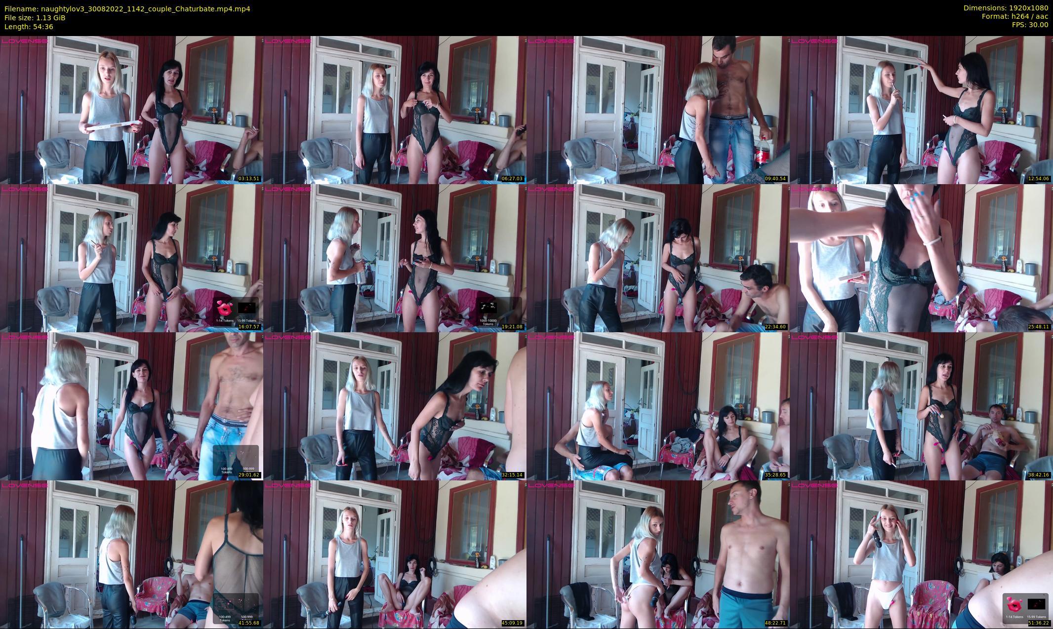 naughtylov3 — 55 minute Chaturbate couple cam show recording, 1080p, Aug 30, 2022