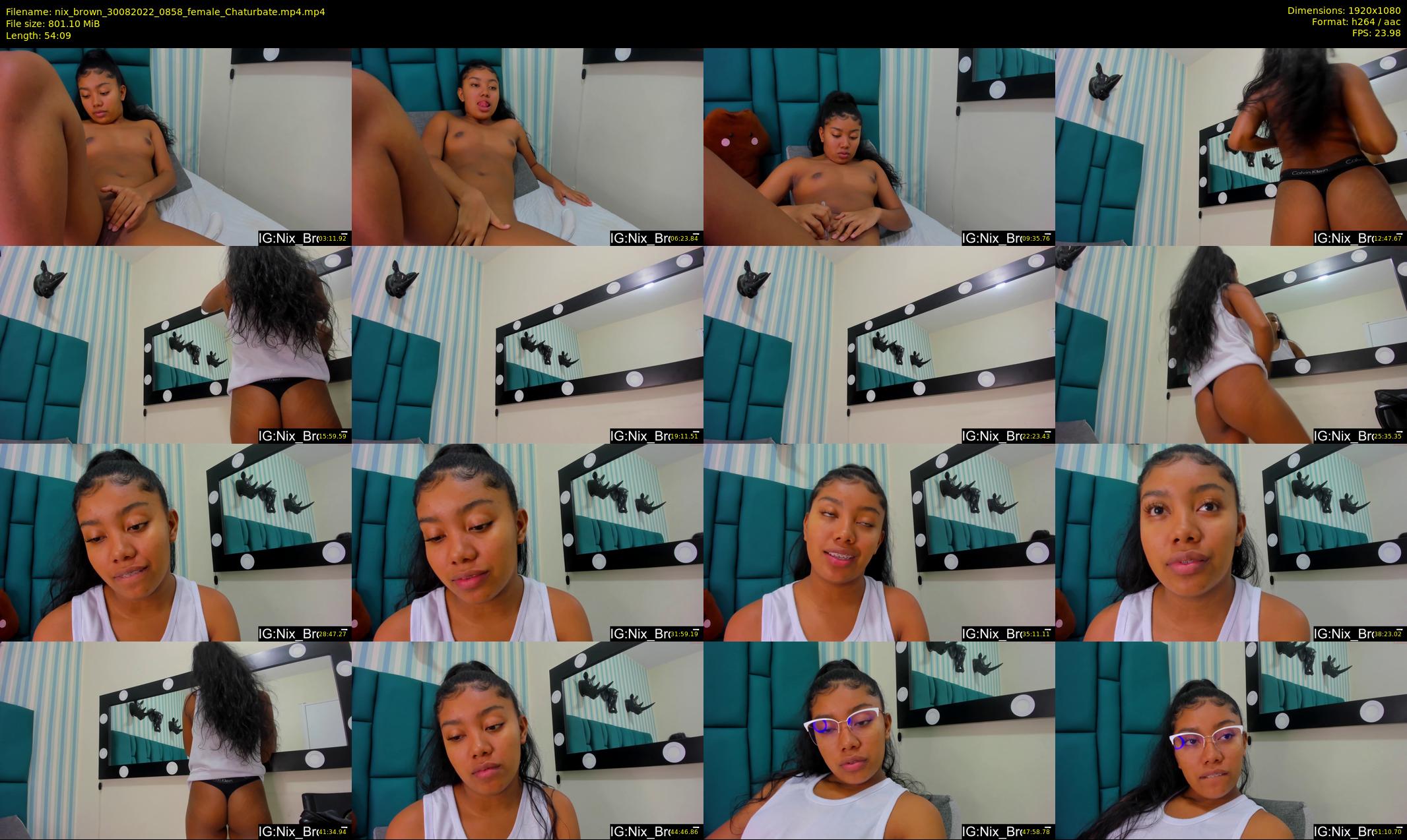 nix_brown — 55 minute Chaturbate female cam show recording, 1080p, Aug 30, 2022