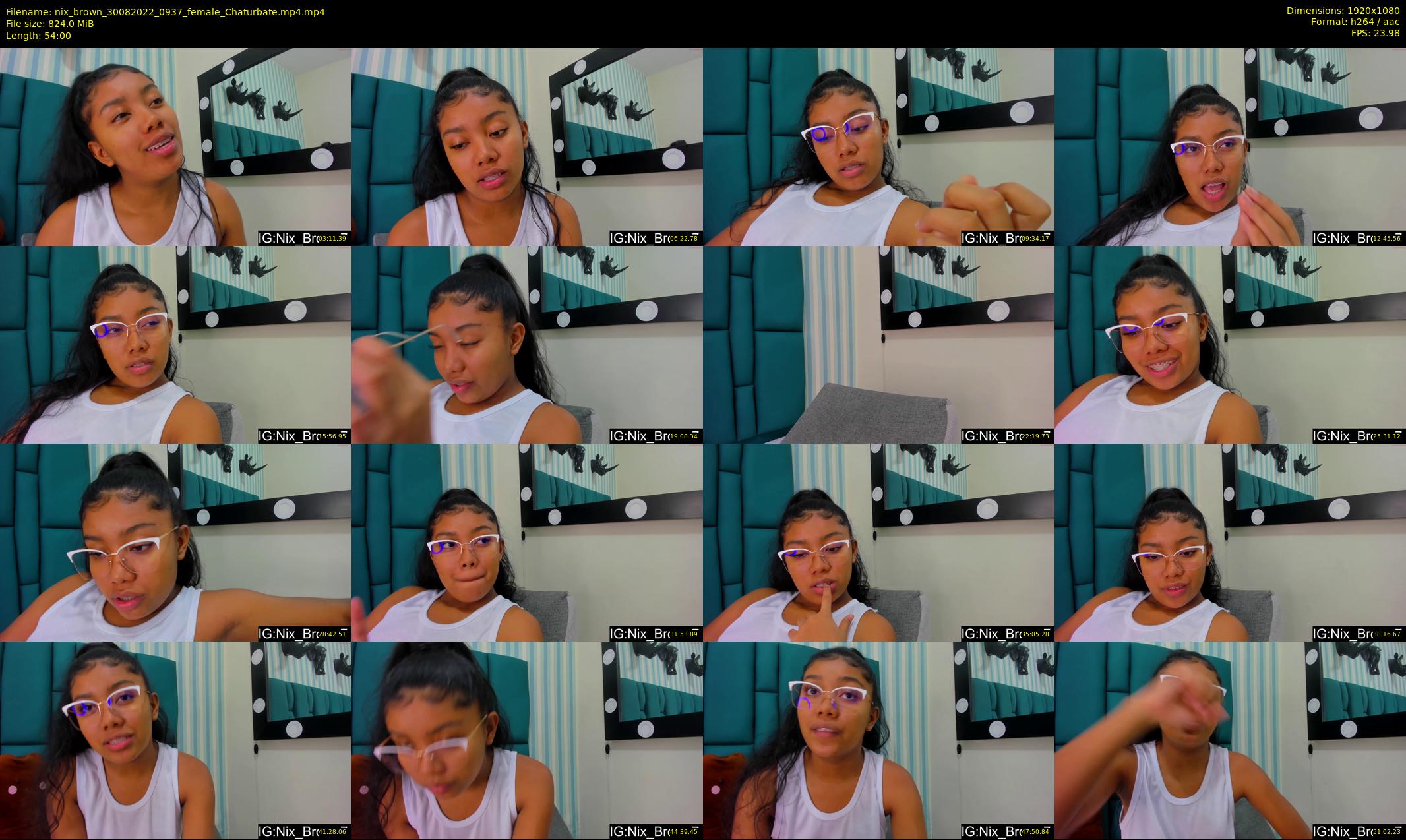 nix_brown — 54 minute Chaturbate female cam show recording, 1080p, Aug 30, 2022
