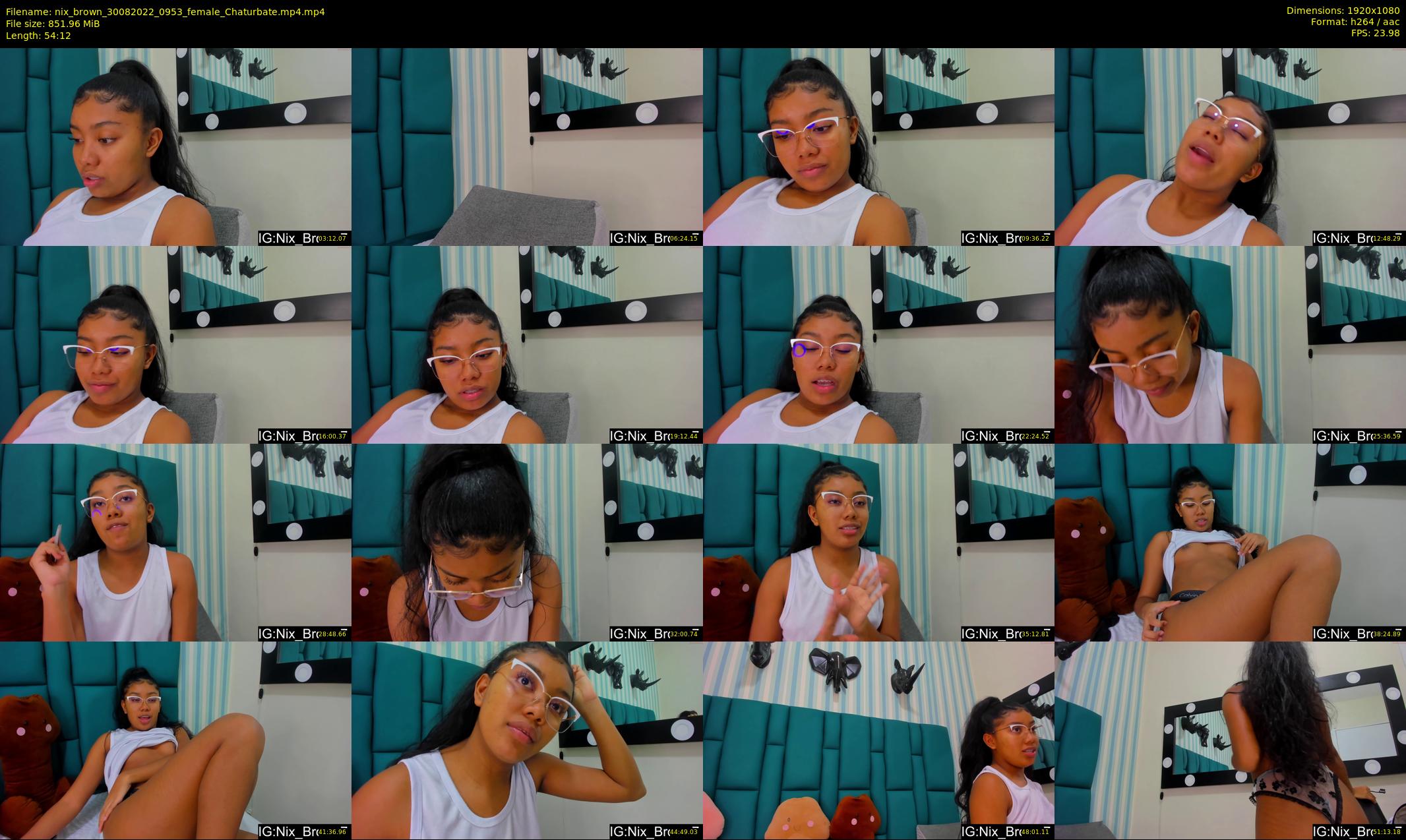 nix_brown — 55 minute Chaturbate female cam show recording, 1080p, Aug 30, 2022