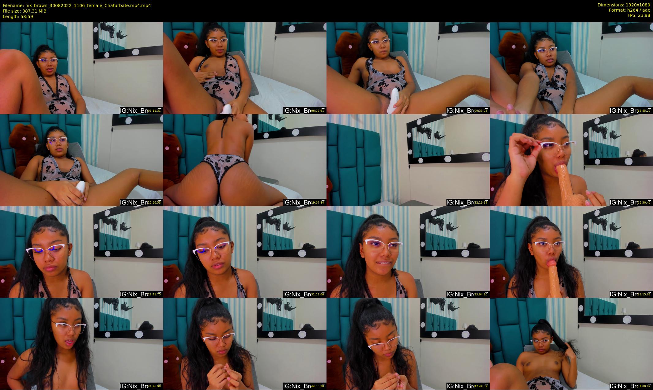 nix_brown — 54 minute Chaturbate female cam show recording, 1080p, Aug 30, 2022