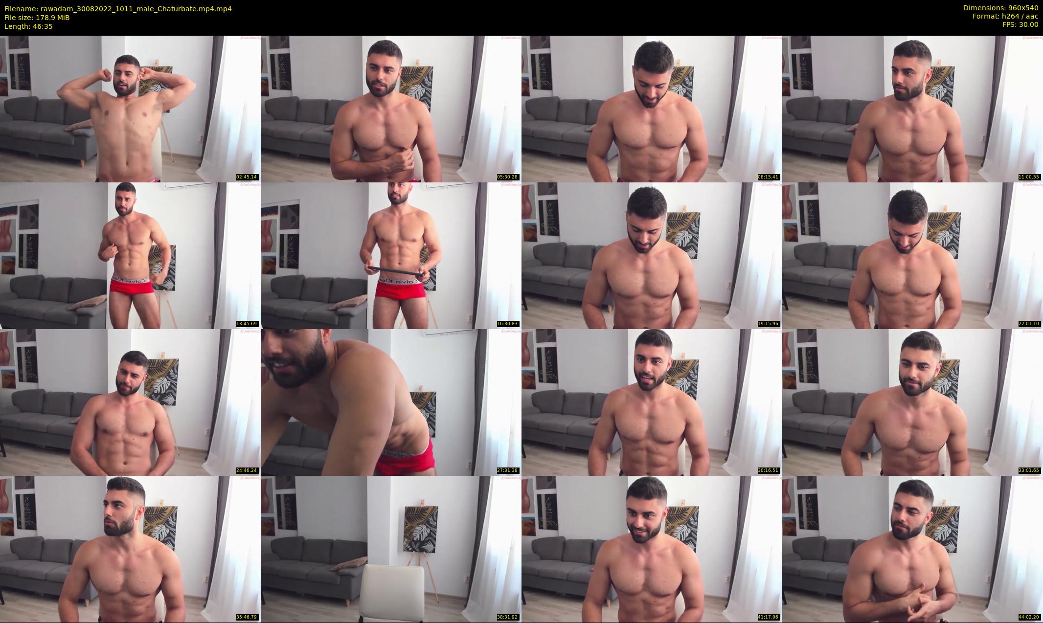 rawadam — 47 minute Chaturbate male cam show recording, 480p, Aug 30, 2022