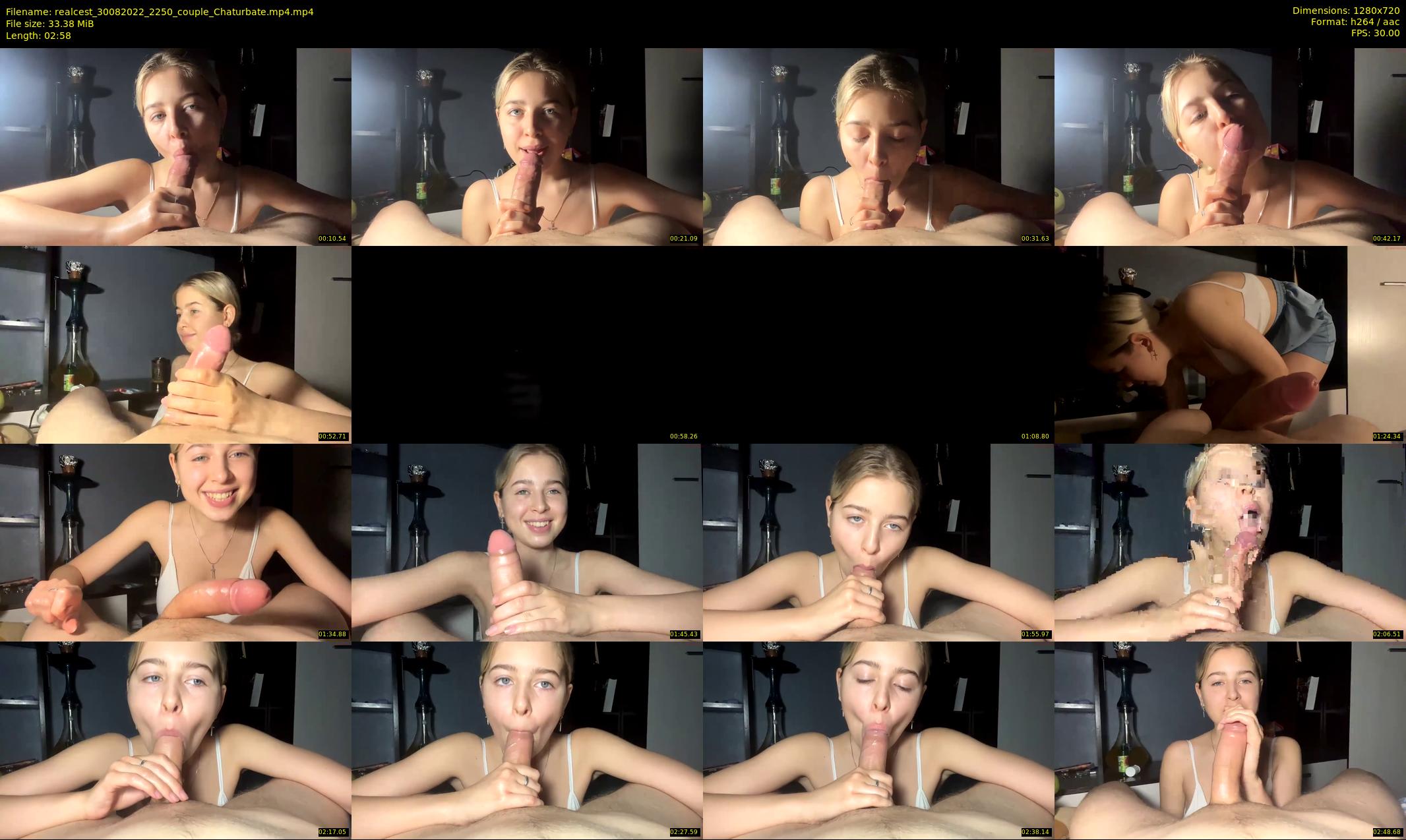 realcest — 3 minute Chaturbate couple cam show recording, 720p, Aug 30, 2022