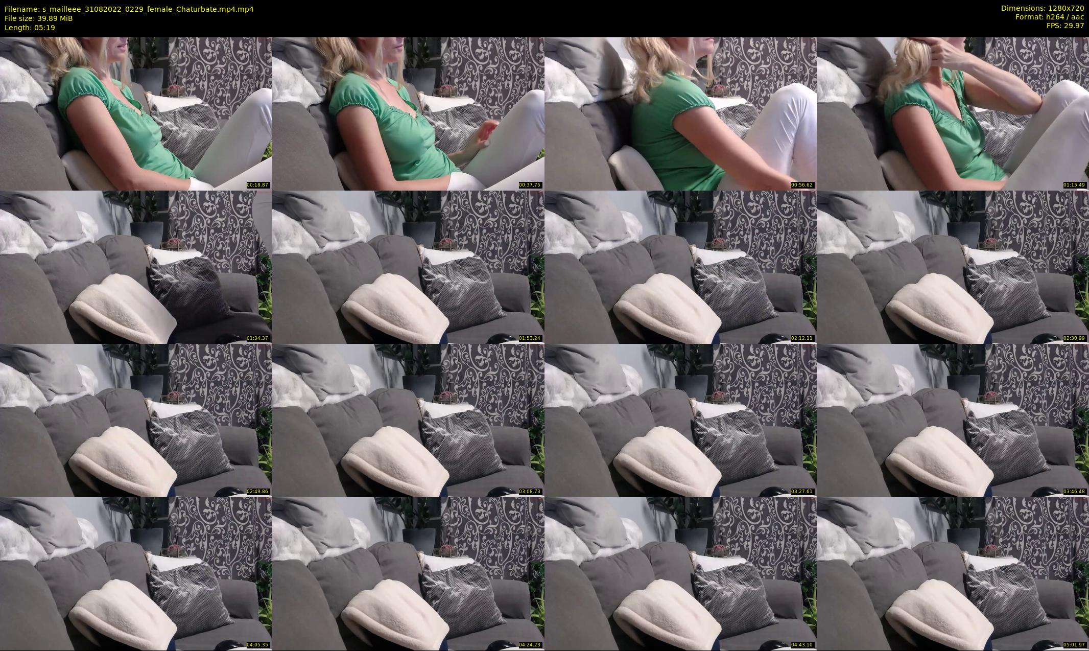 s_mailleee — 6 minute Chaturbate female cam show recording, 720p, Aug 31, 2022