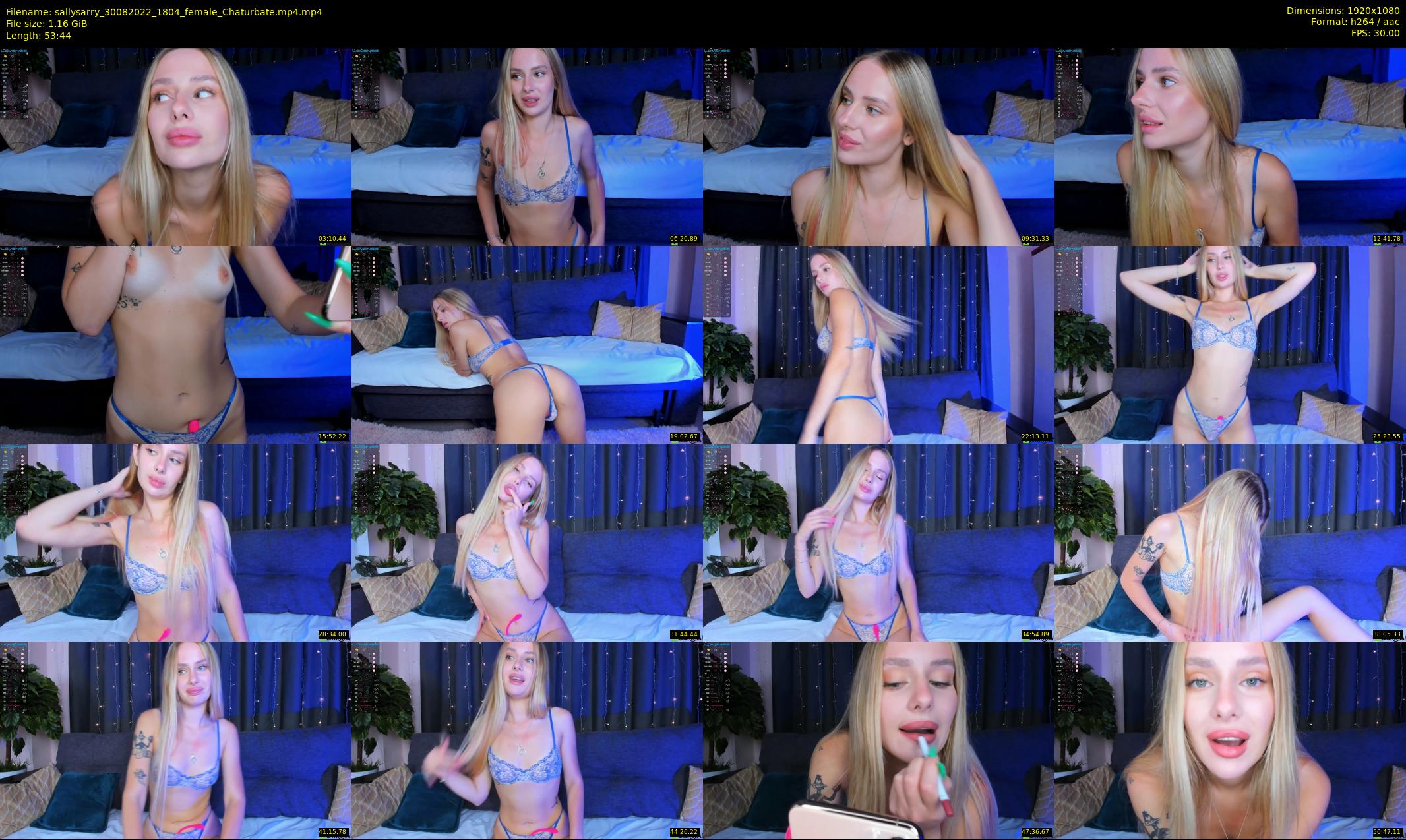 sallysarry — 54 minute Chaturbate couple cam show recording, 1080p, Aug 30, 2022