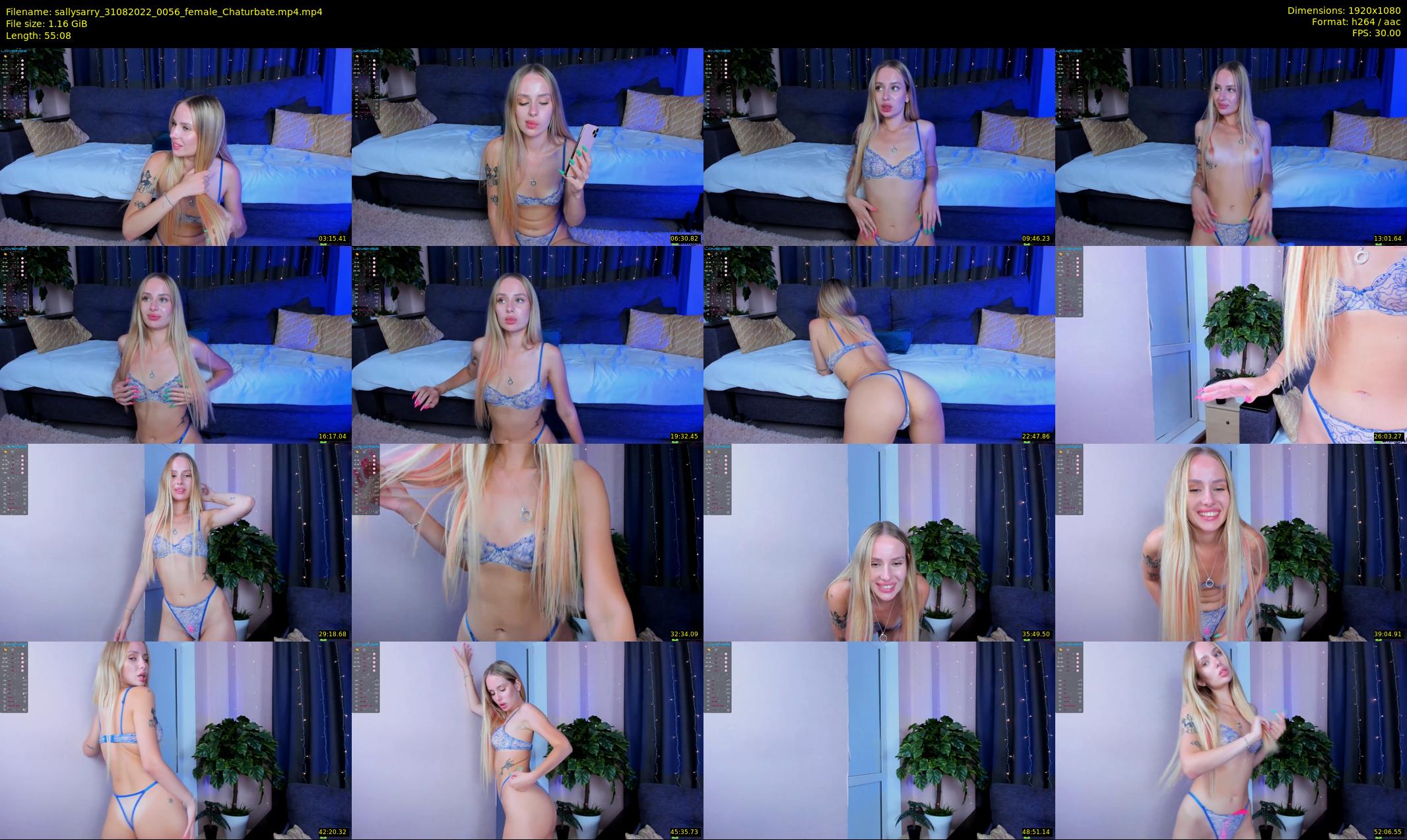 sallysarry — 56 minute Chaturbate couple cam show recording, 1080p, Aug 31, 2022