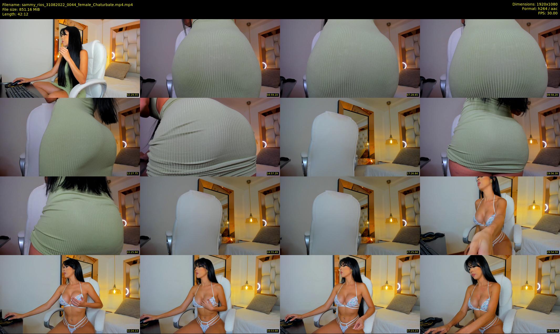 sammy_rios — 43 minute Chaturbate female cam show recording, 1080p, Aug 31, 2022