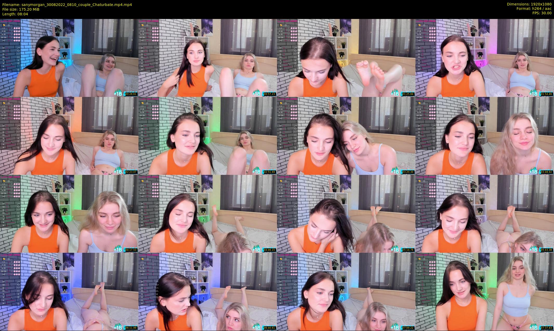 sanymorgan — 9 minute Chaturbate couple cam show recording, 1080p, Aug 30, 2022
