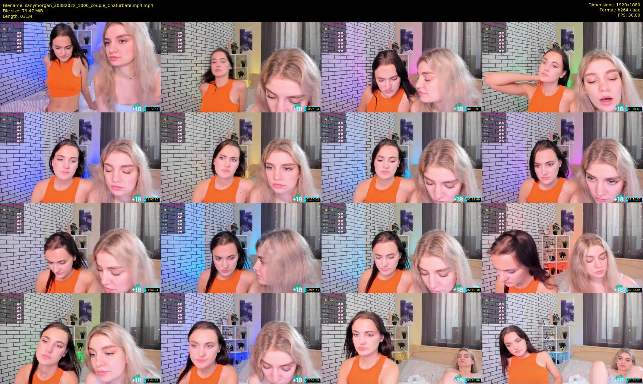 sanymorgan — 4 minute Chaturbate couple cam show recording, 1080p, Aug 30, 2022