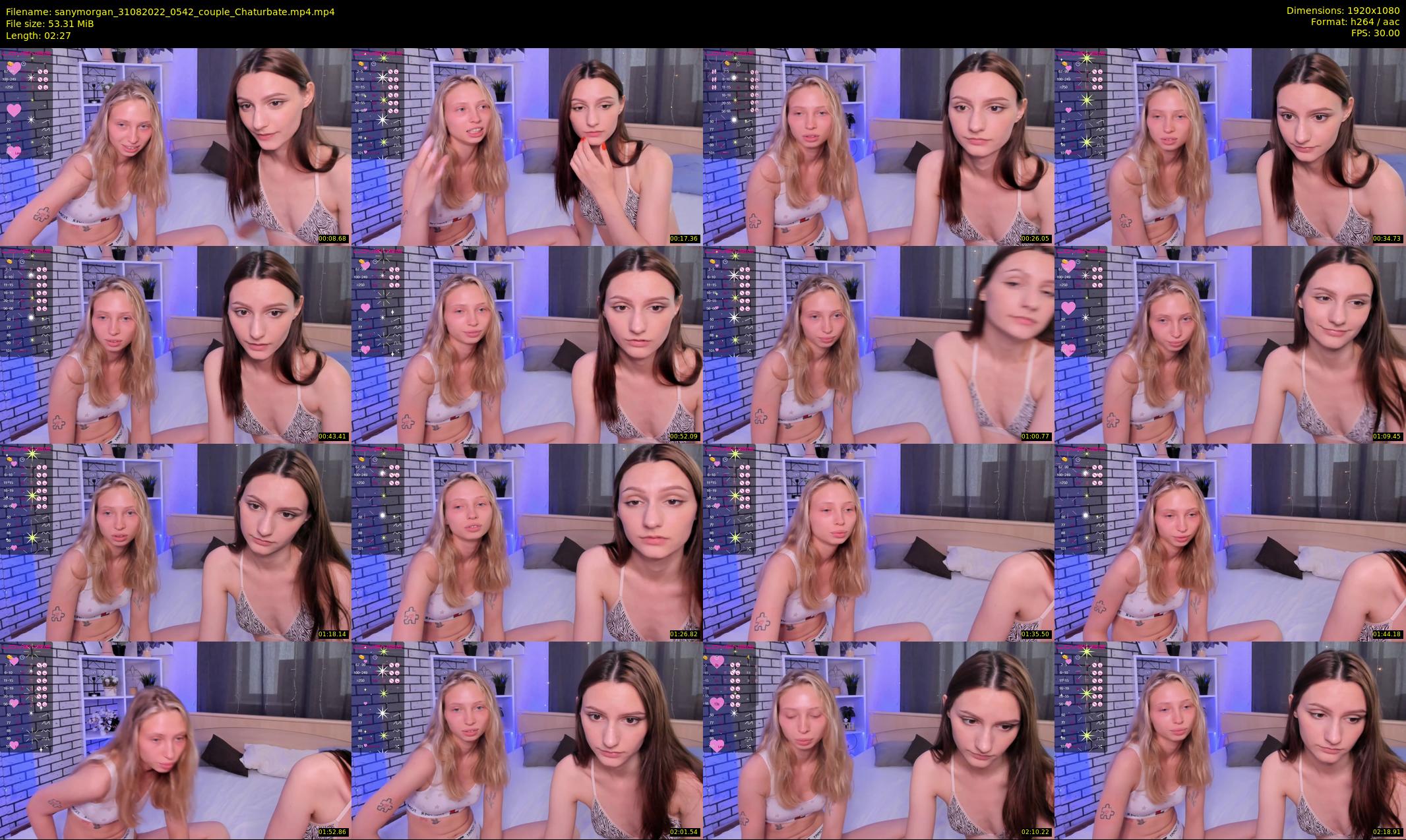 sanymorgan — 3 minute Chaturbate couple cam show recording, 1080p, Aug 31, 2022