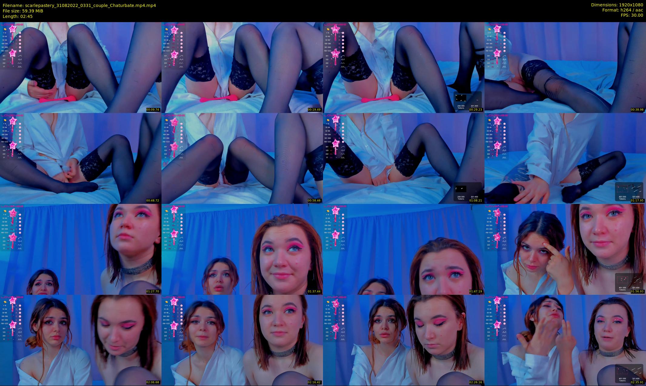 scarlepastery — 3 minute Chaturbate couple cam show recording, 1080p, Aug 31, 2022