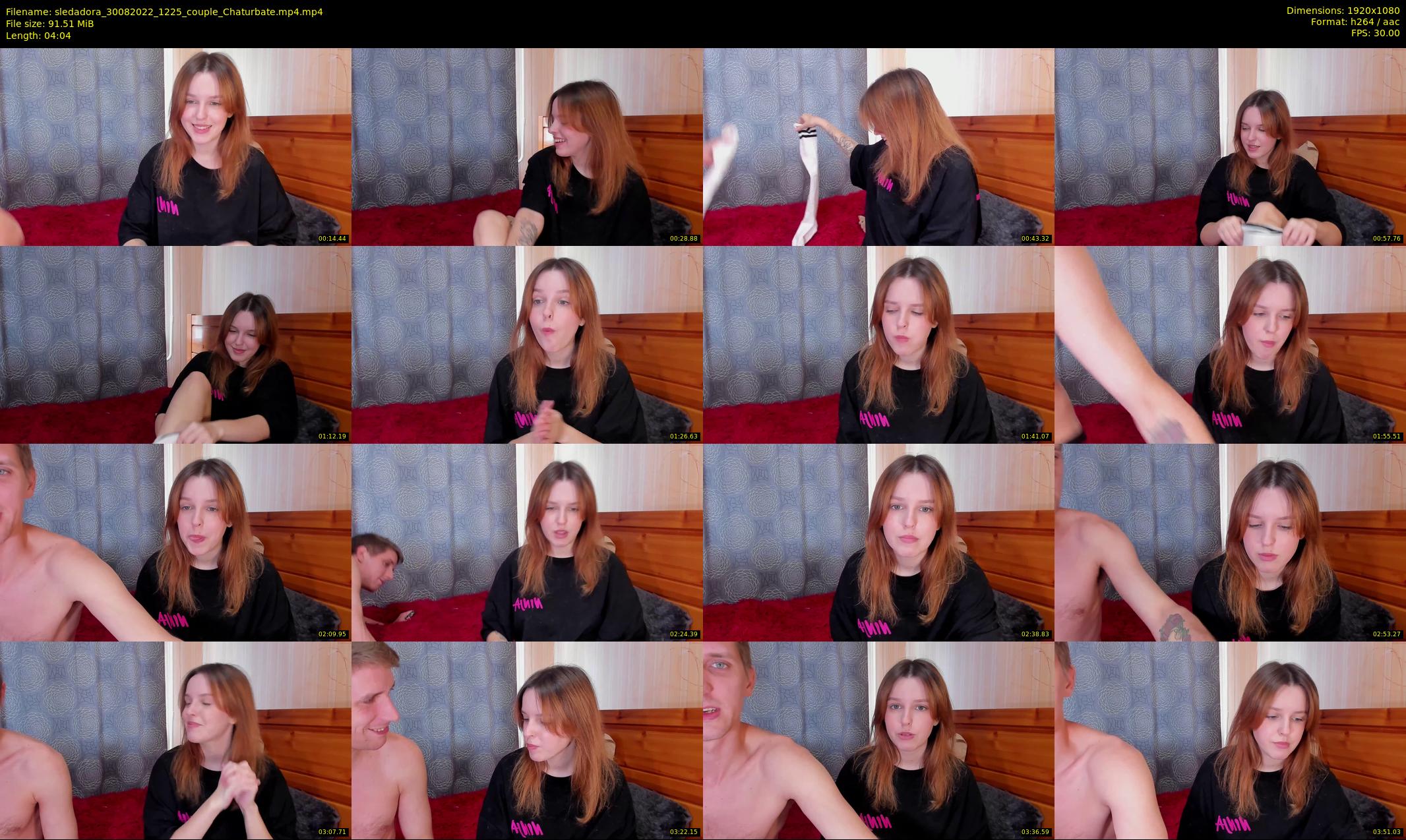 sledadora — 5 minute Chaturbate couple cam show recording, 1080p, Aug 30, 2022