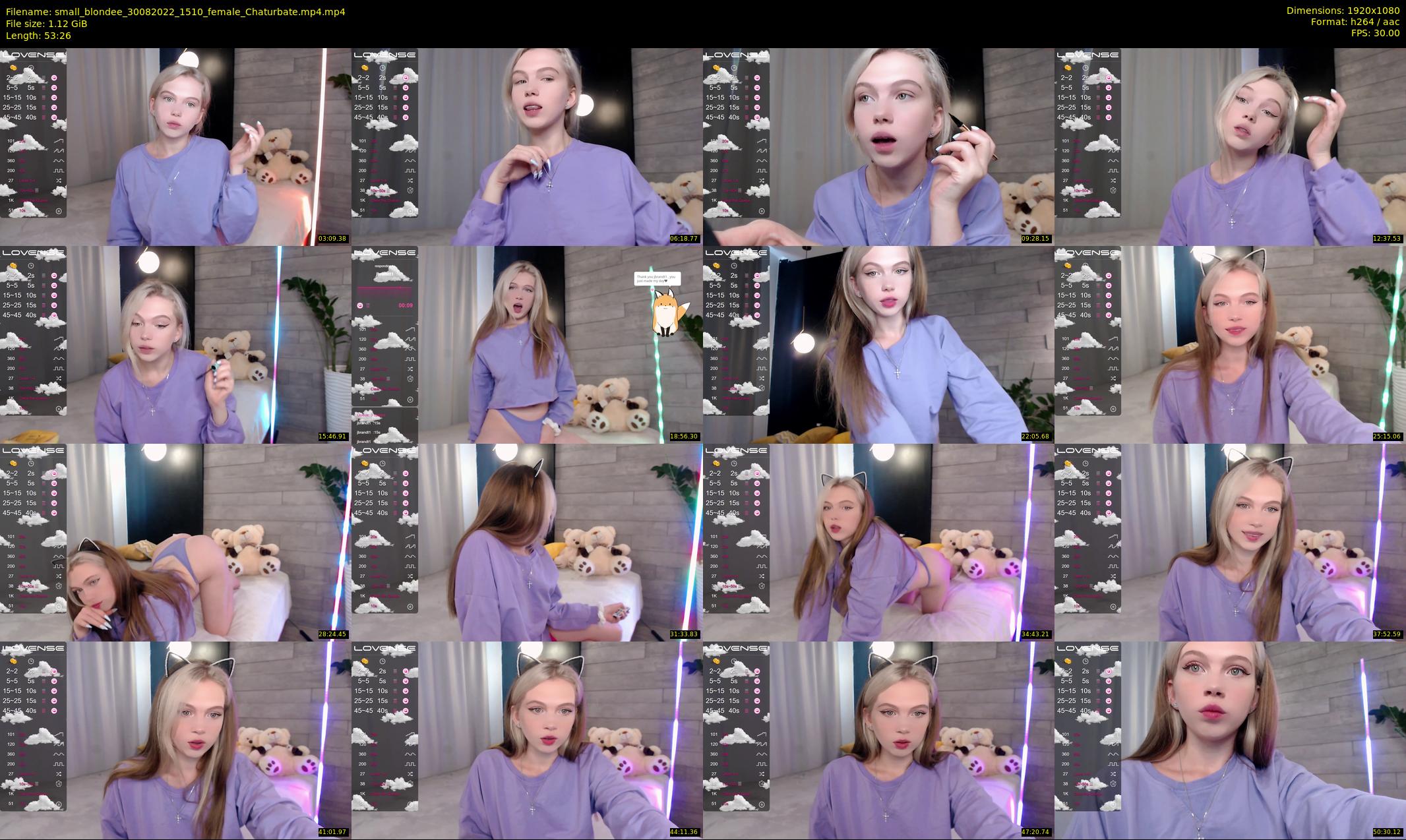 small_blondee — 54 minute Chaturbate female cam show recording, 1080p, Aug 30, 2022