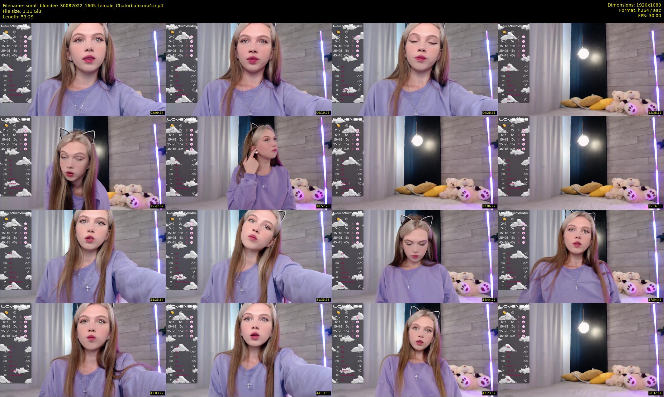 small_blondee — 54 minute Chaturbate female cam show recording, 1080p, Aug 30, 2022
