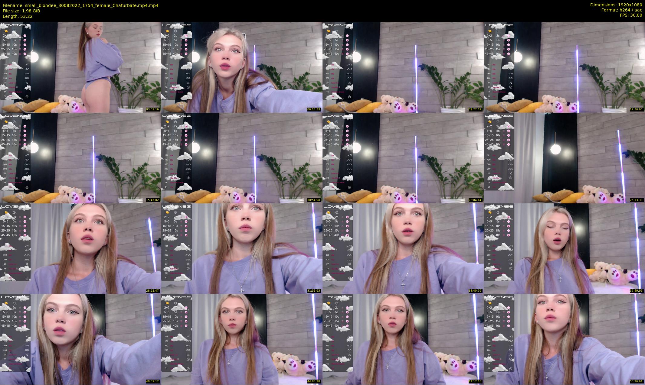small_blondee — 54 minute Chaturbate female cam show recording, 1080p, Aug 30, 2022