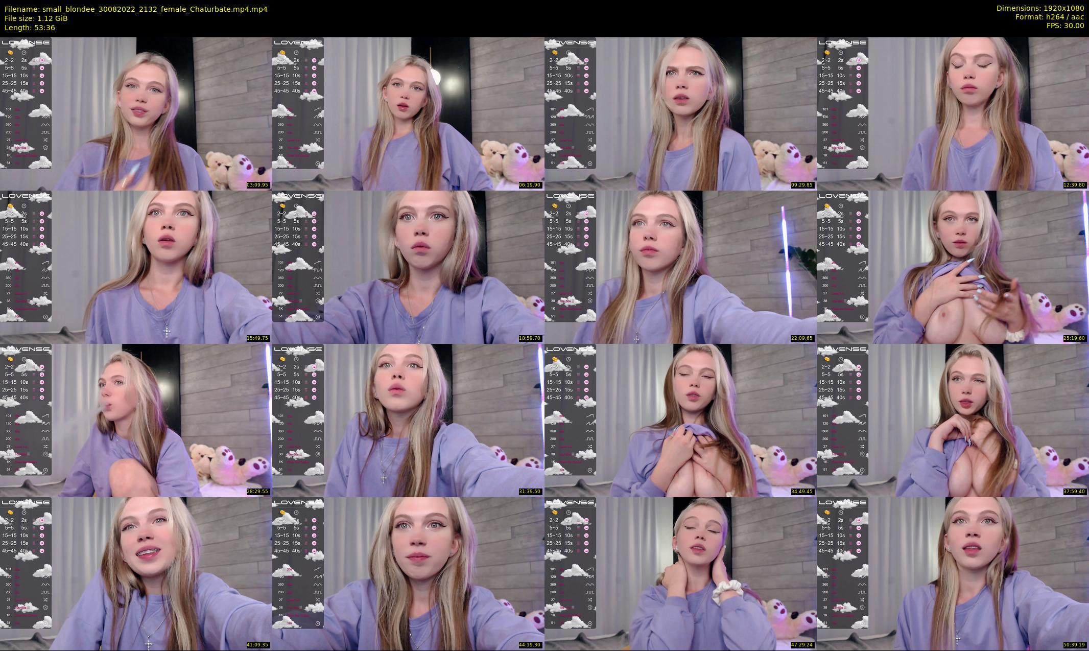 small_blondee — 54 minute Chaturbate female cam show recording, 1080p, Aug 30, 2022
