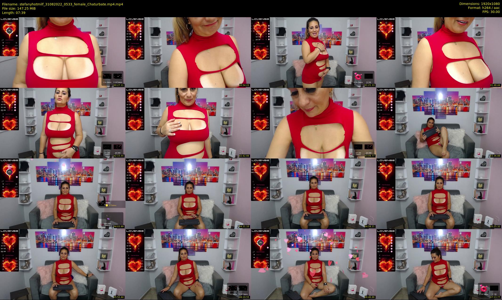 stefanyhotmilf — 8 minute Chaturbate female cam show recording, 1080p, Aug 31, 2022