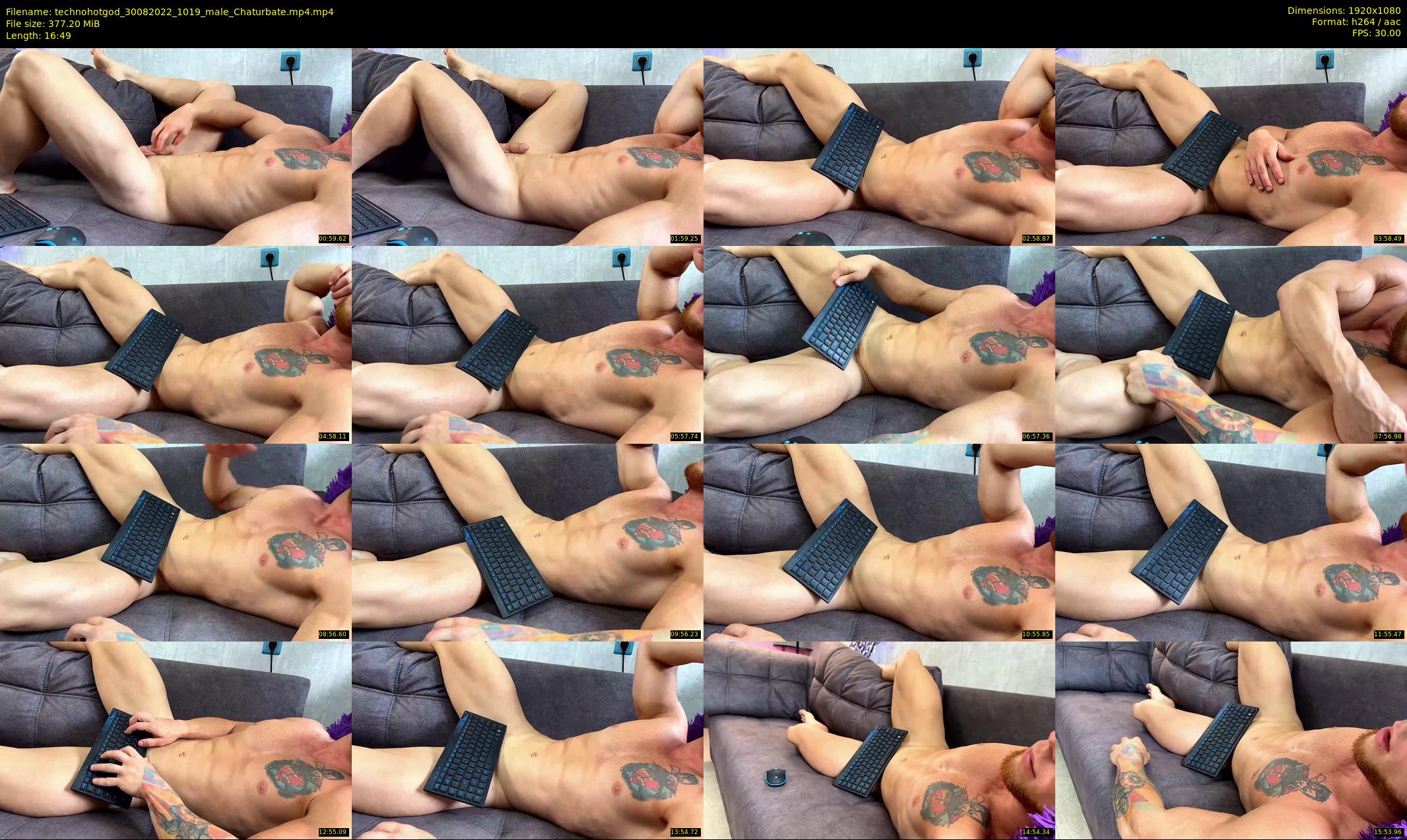 technohotgod — 17 minute Chaturbate male cam show recording, 1080p, Aug 30, 2022