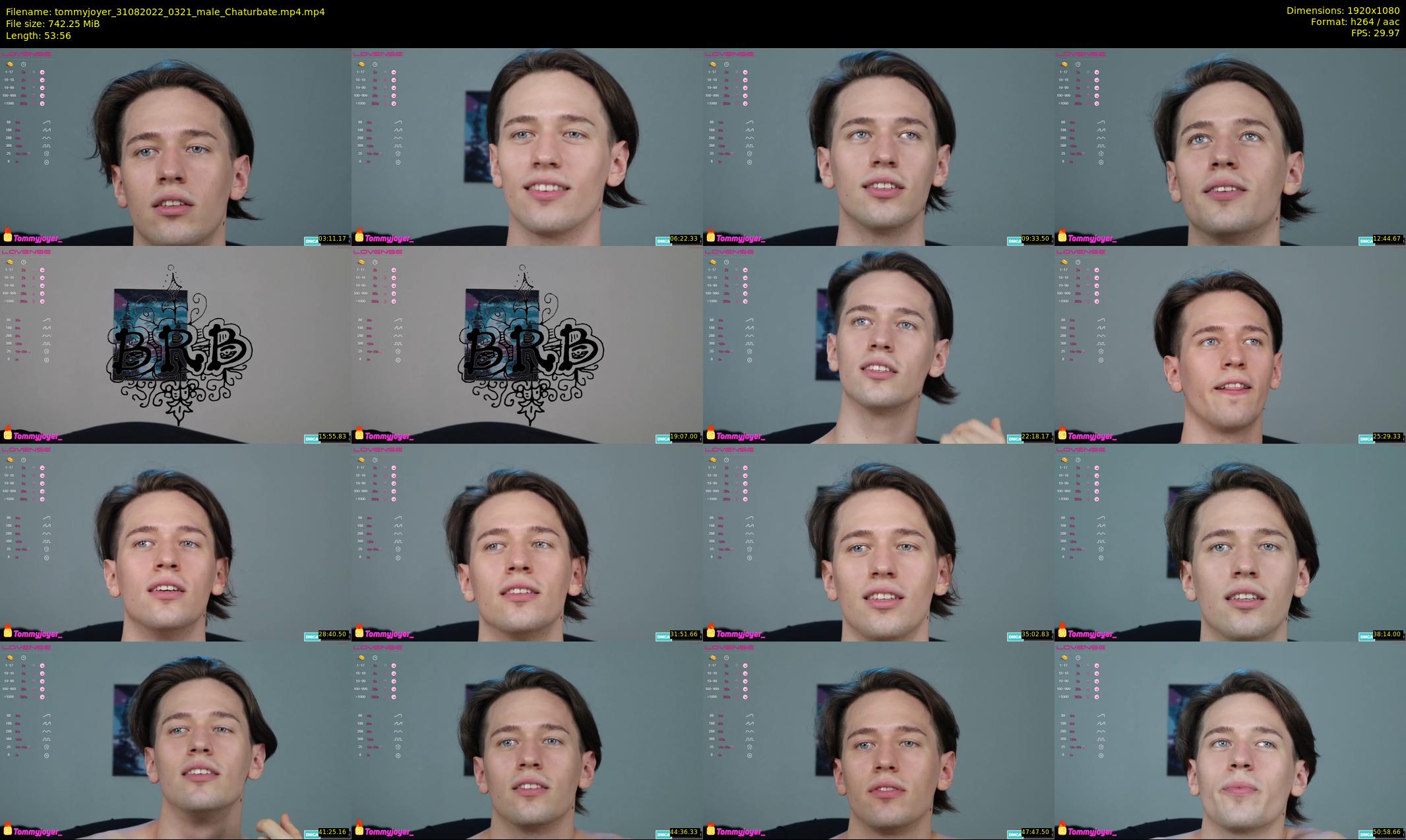 tommyjoyer — 54 minute Chaturbate male cam show recording, 1080p, Aug 31, 2022