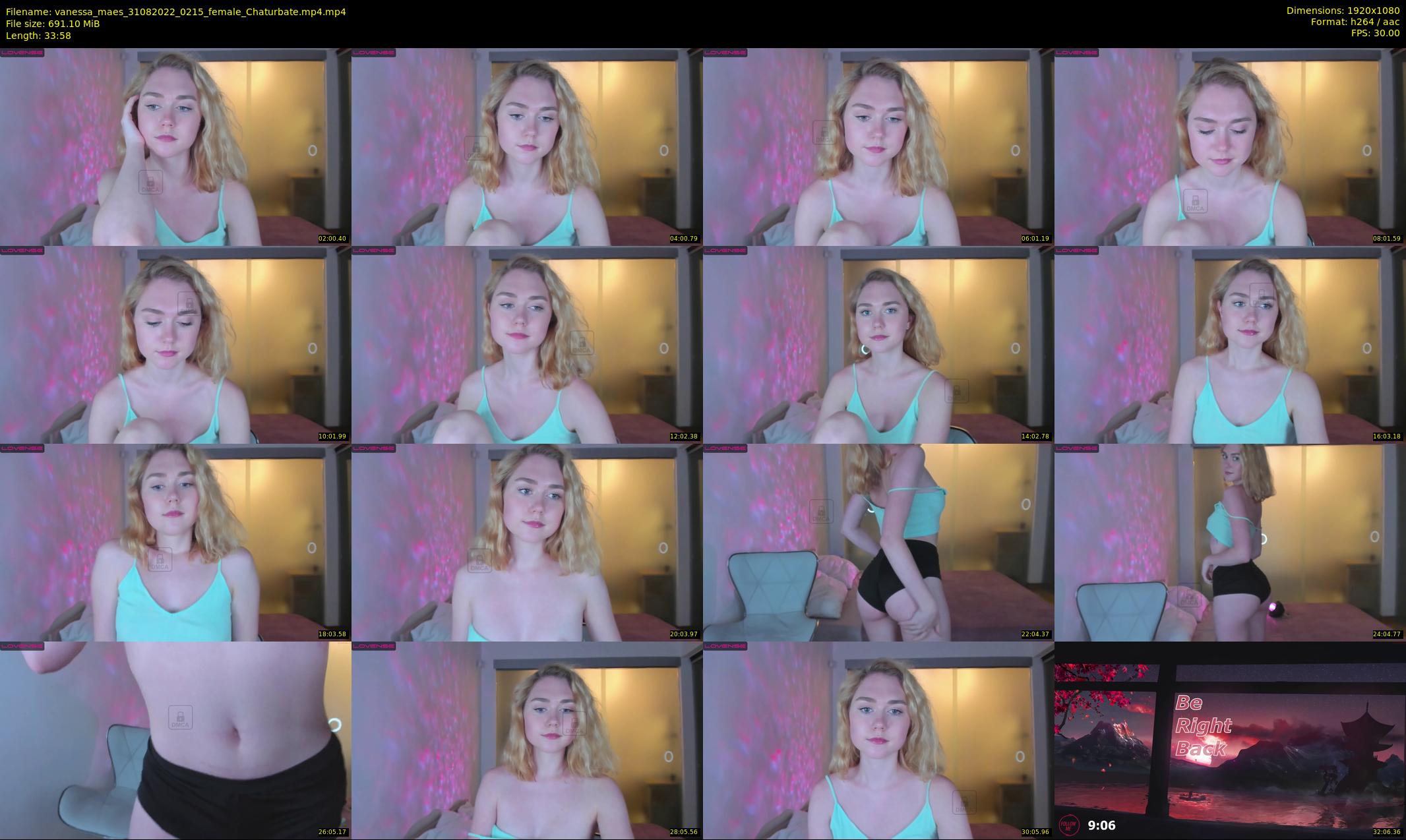 vanessa_maes — 34 minute Chaturbate female cam show recording, 1080p, Aug 31, 2022