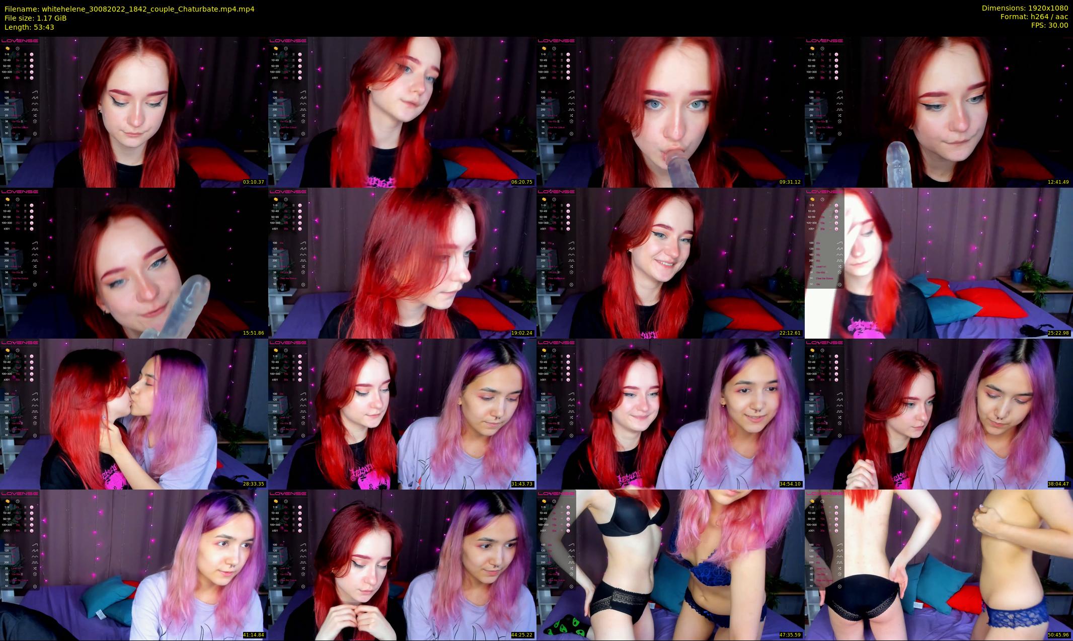 whitehelene — 54 minute Chaturbate female cam show recording, 1080p, Aug 30, 2022