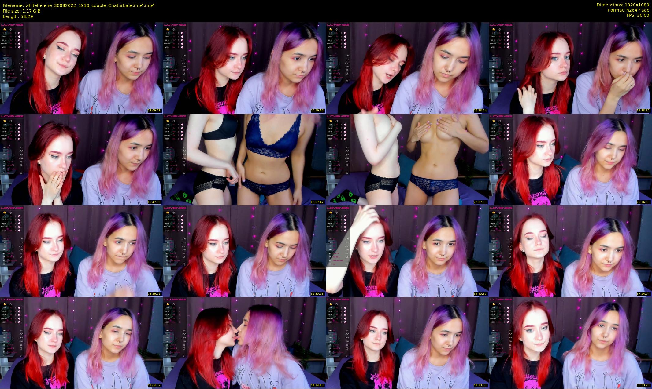 whitehelene — 54 minute Chaturbate female cam show recording, 1080p, Aug 30, 2022