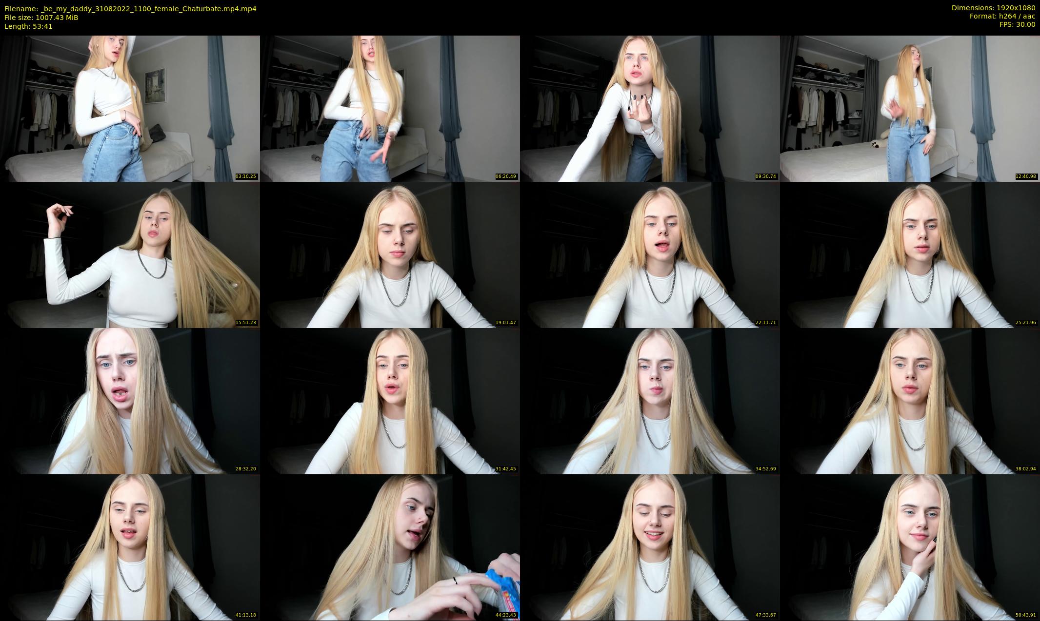 _be_my_daddy — 54 minute Chaturbate female cam show recording, 1080p, Aug 31, 2022