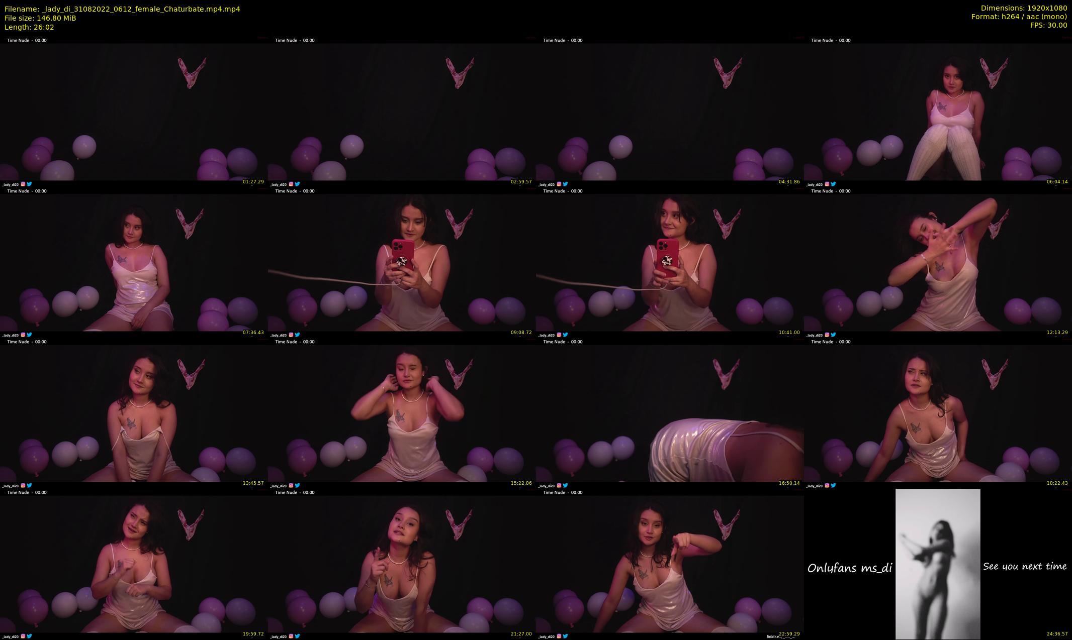 _lady_di — 27 minute Chaturbate female cam show recording, 1080p, Aug 31, 2022