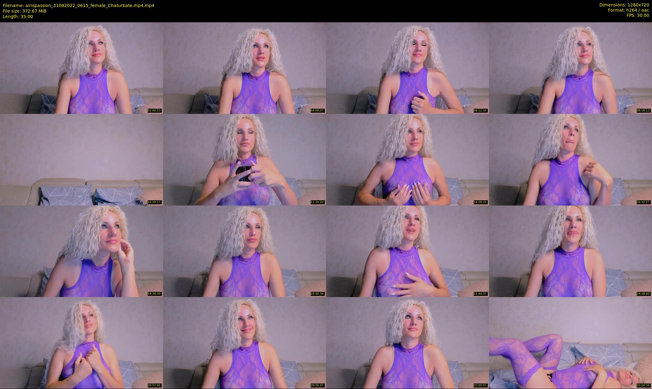 airispassion — 35 minute Chaturbate female cam show recording, 720p, Aug 31, 2022