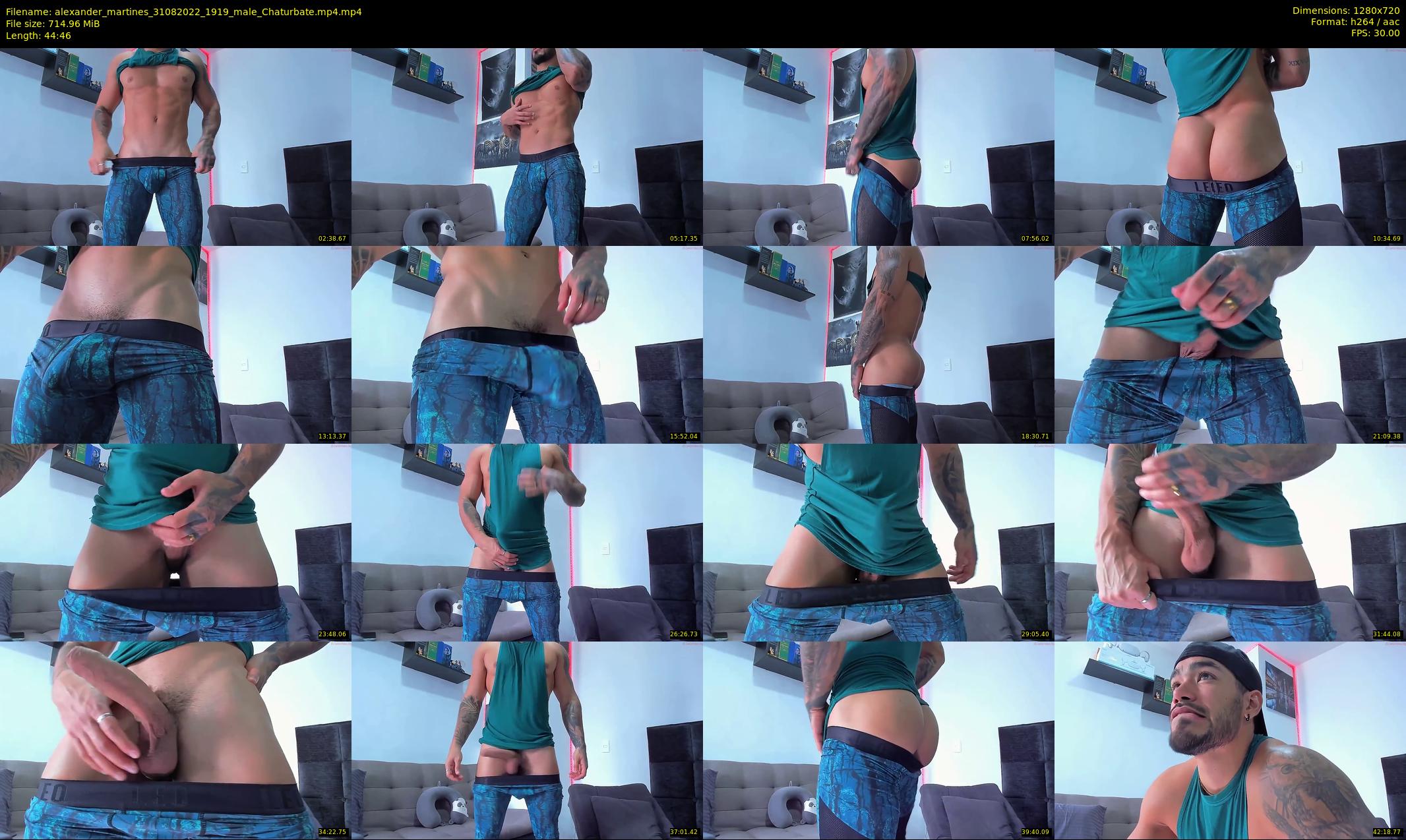 alexander_martines — 45 minute Chaturbate male cam show recording, 720p, Aug 31, 2022