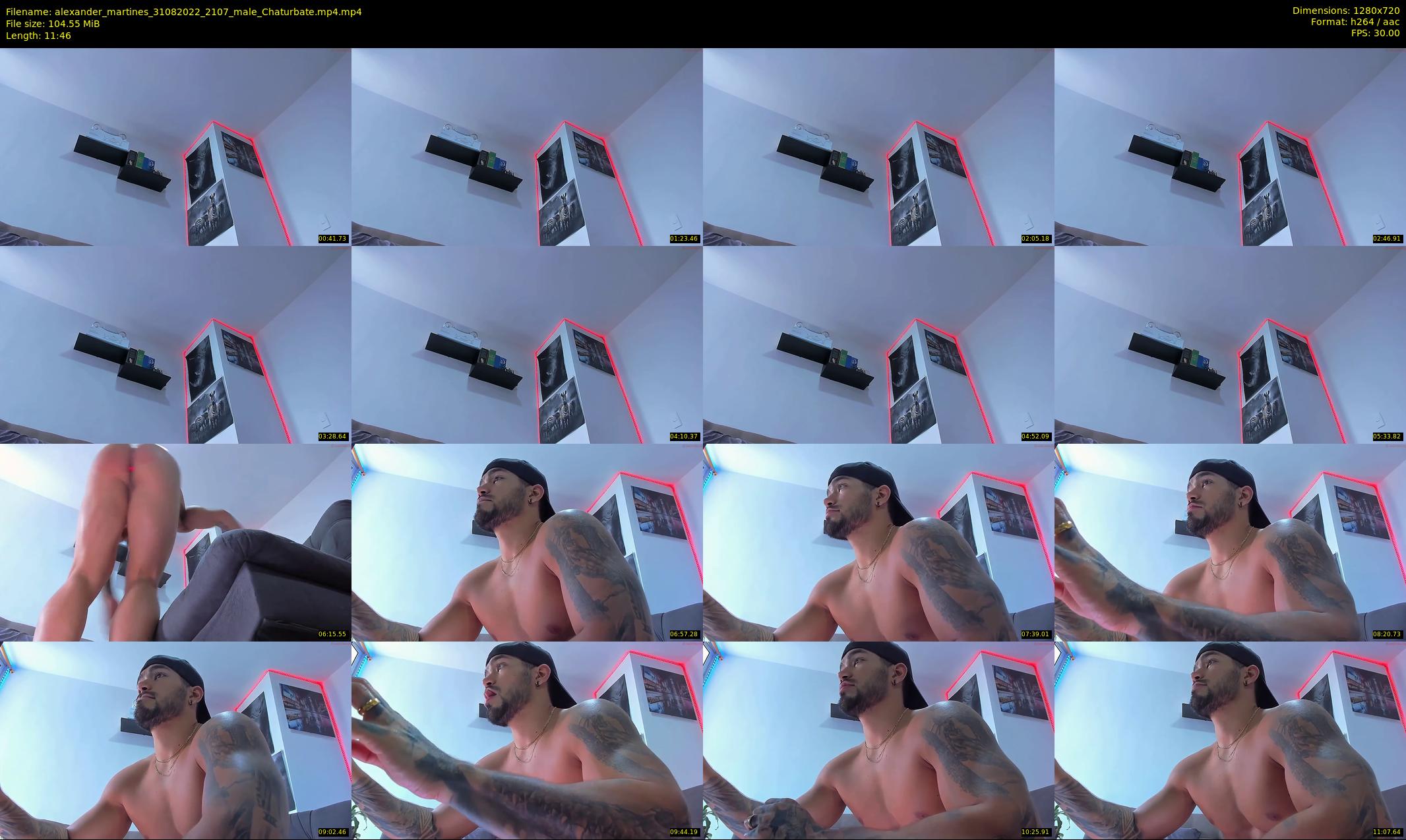 alexander_martines — 12 minute Chaturbate male cam show recording, 720p, Aug 31, 2022