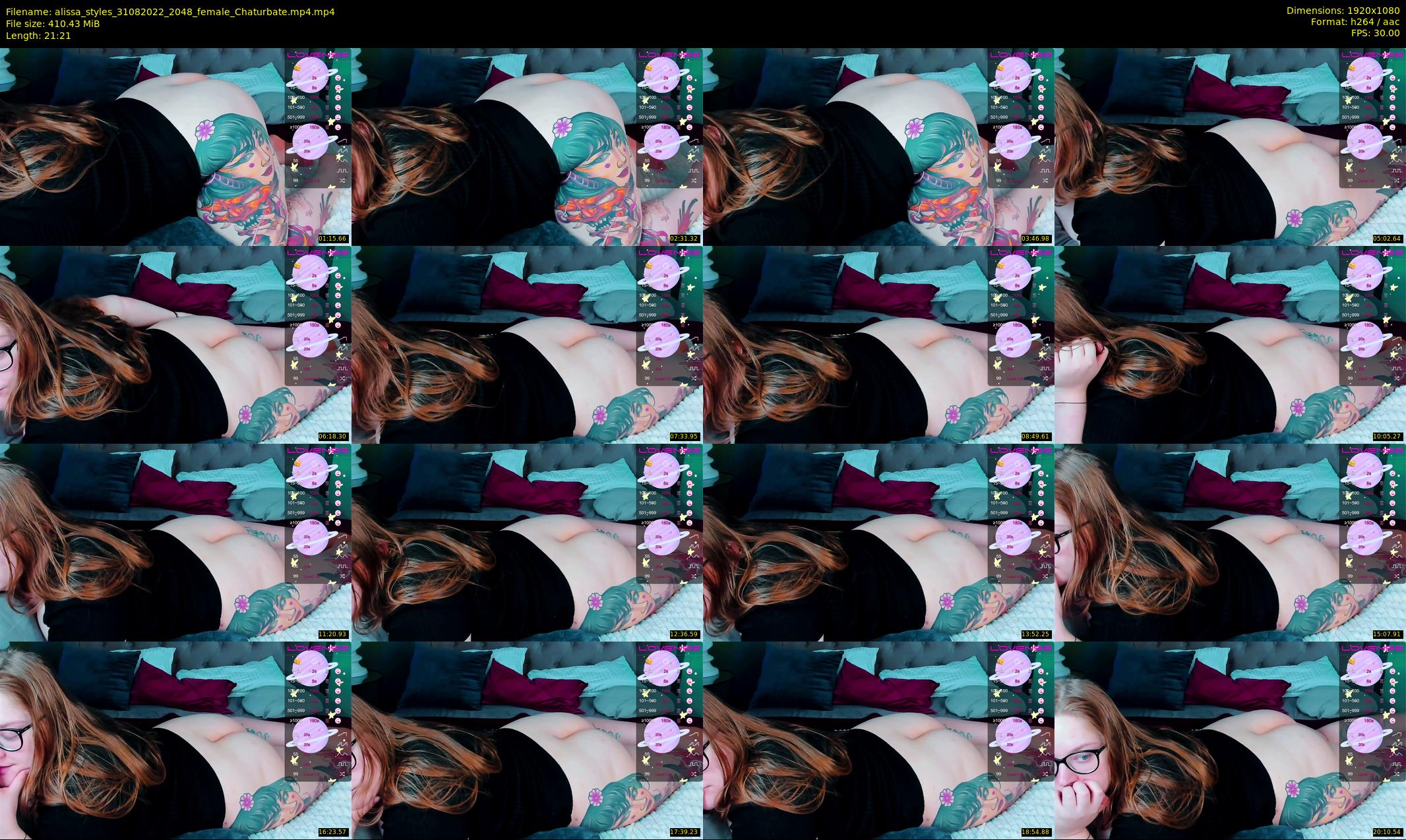 alissa_styles — 22 minute Chaturbate female cam show recording, 1080p, Aug 31, 2022