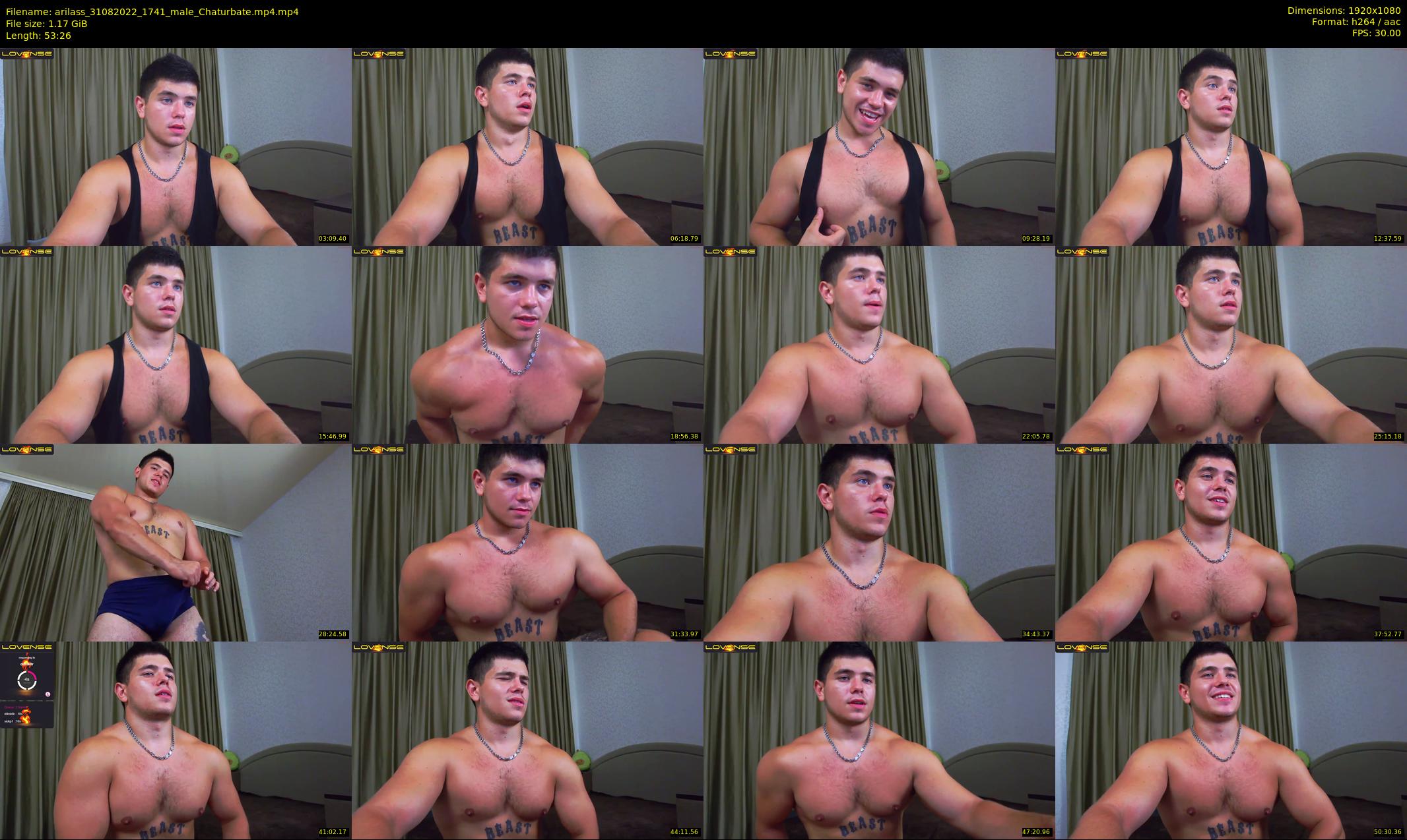 arilass — 54 minute Chaturbate male cam show recording, 1080p, Aug 31, 2022
