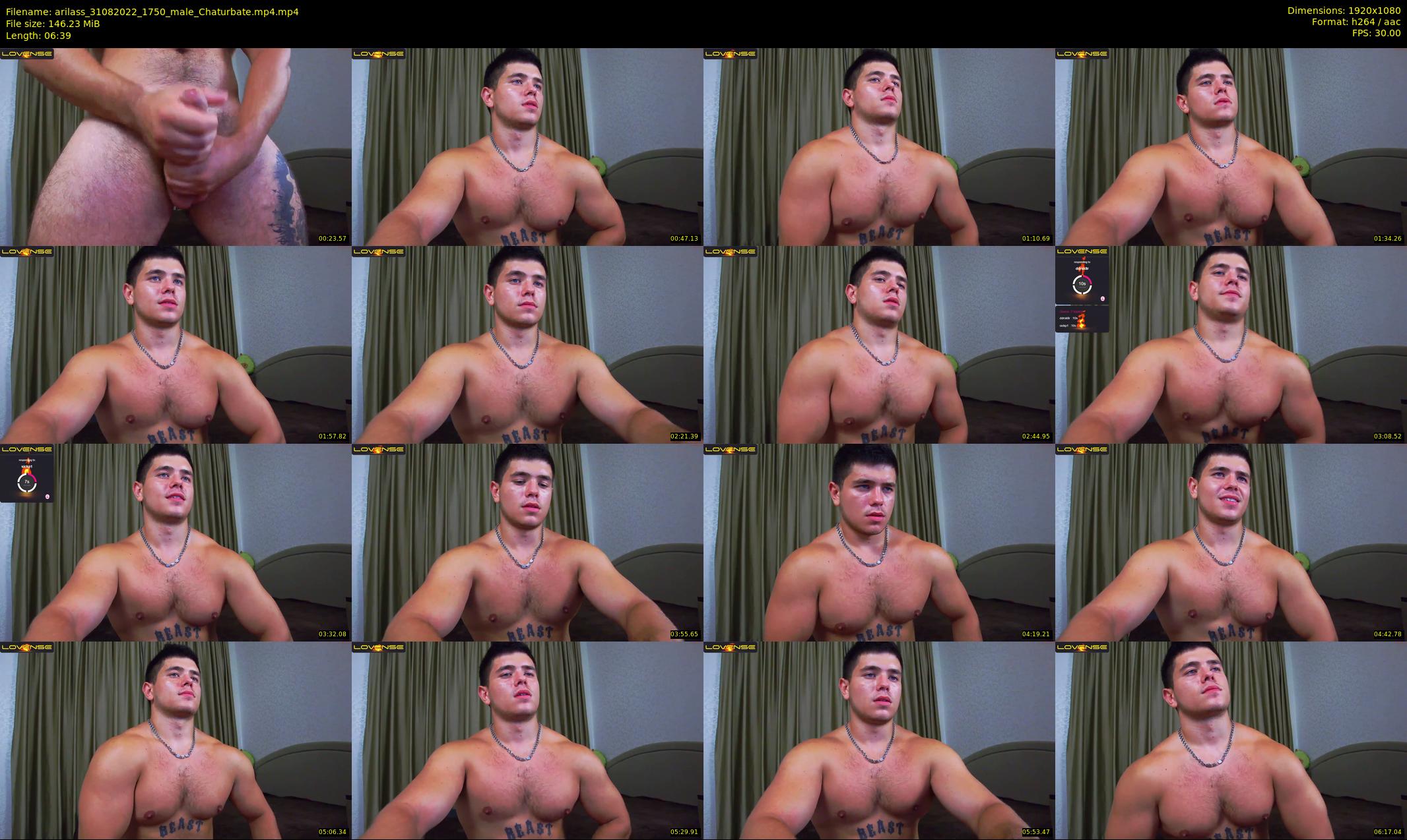 arilass — 7 minute Chaturbate male cam show recording, 1080p, Aug 31, 2022