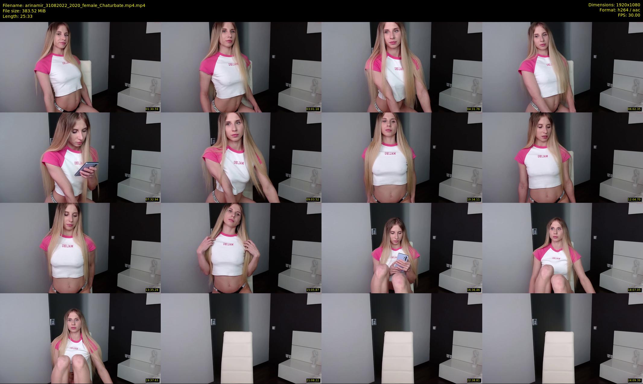 arinamir — 26 minute Chaturbate female cam show recording, 1080p, Aug 31, 2022